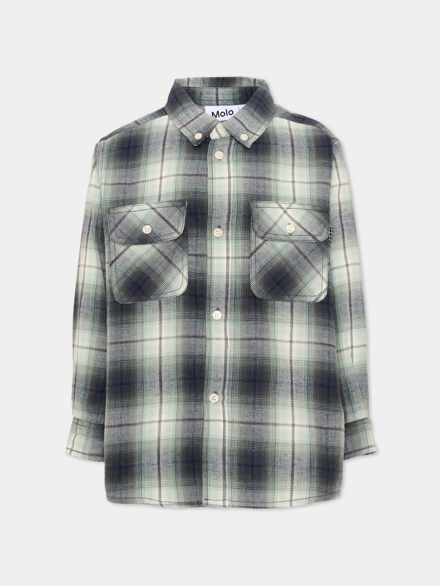 Camicia blu Rozzy per bambino tartan,Molo,1W26C201 5901