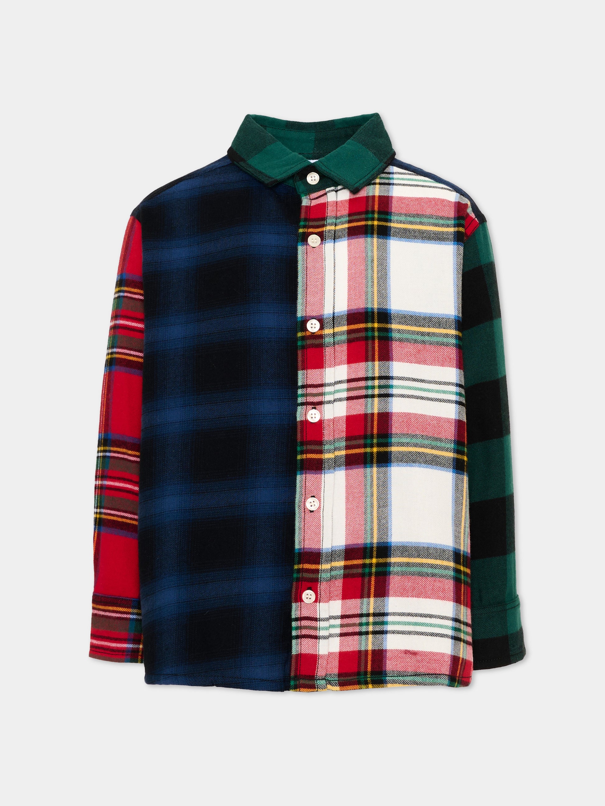 Camicia multicolor Remon per bambino a quadri,Molo,1W26C203 5940