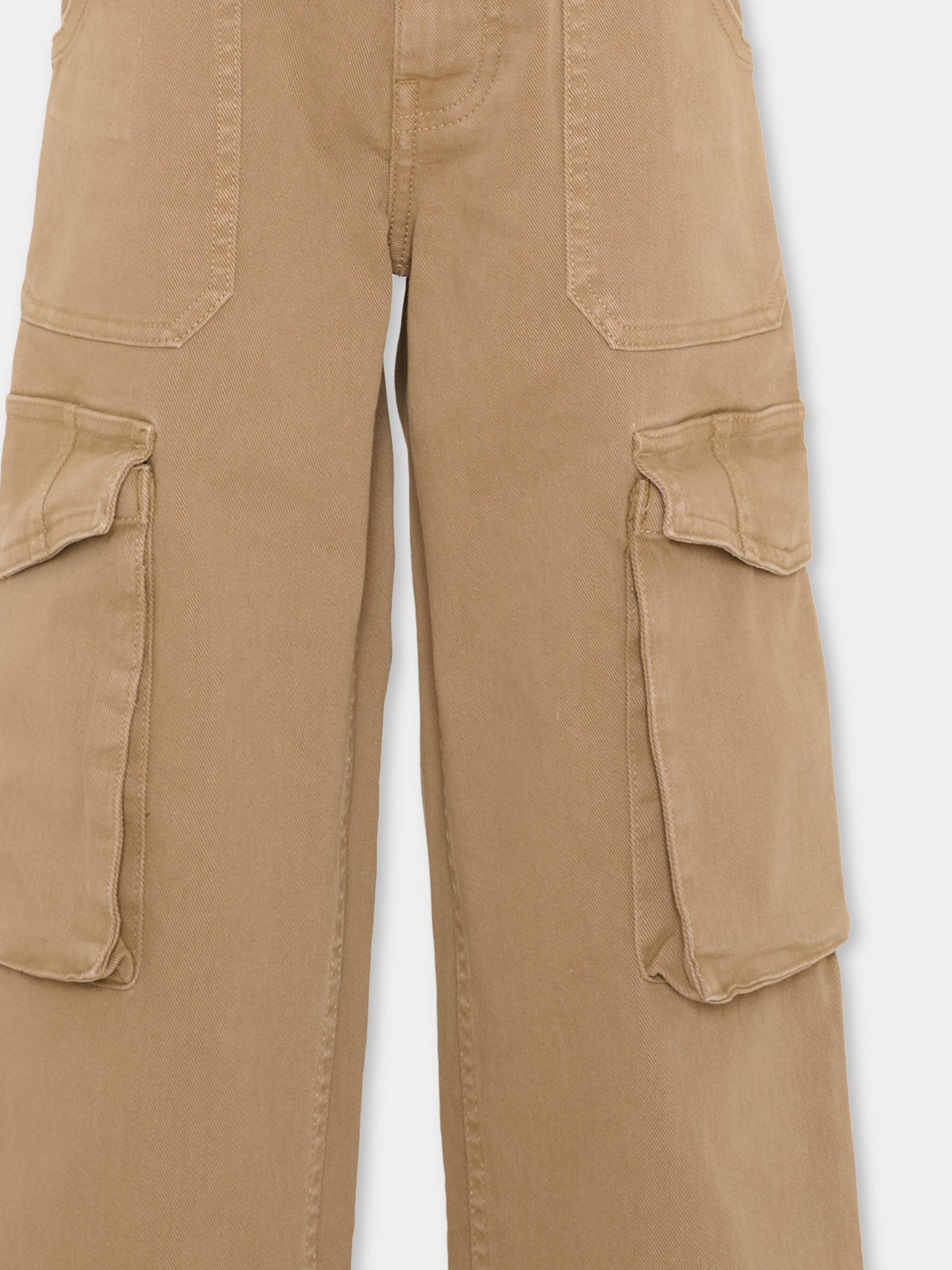 Pantaloni beige Alter per bambino cargo,Molo,1W26I105 8810