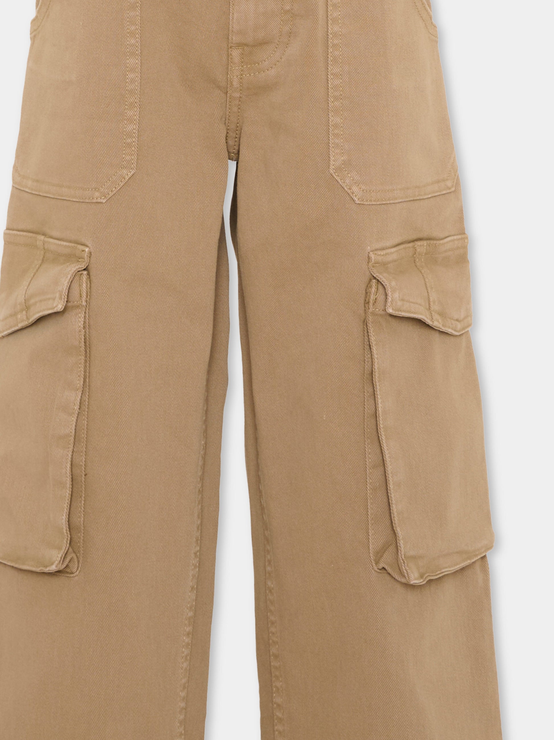 Pantaloni beige Alter per bambino cargo,Molo,1W26I105 8810