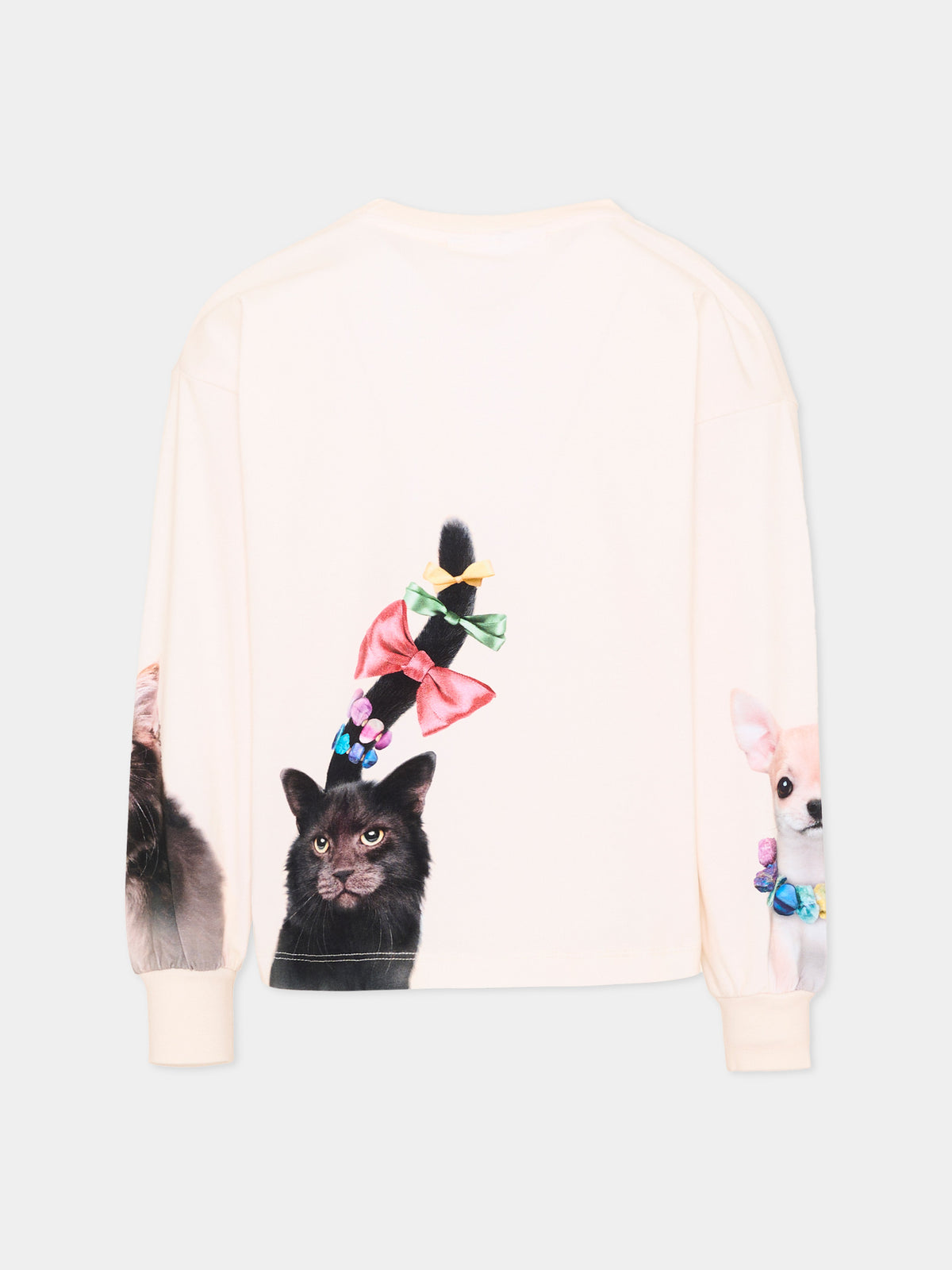 T-Shirt avorio Reniza per bambina con animali,Molo,2W26A407 5758