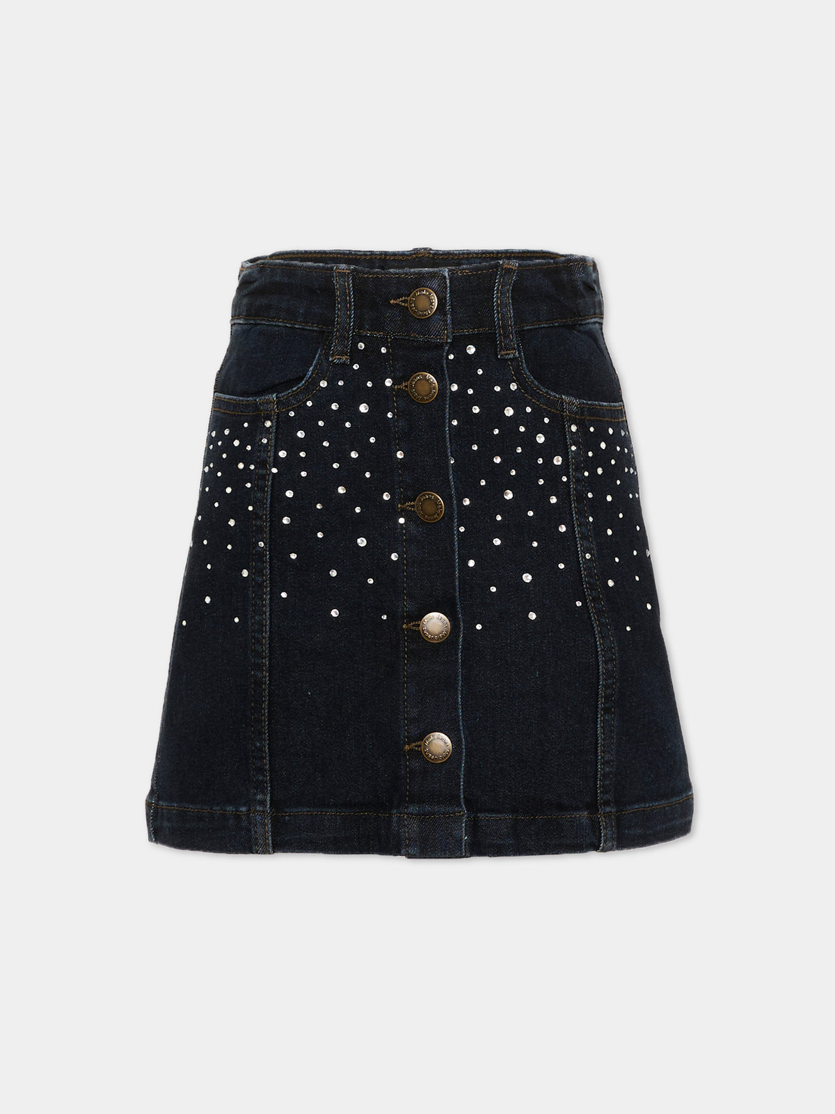 Gonna denim Bera per bambina con strass,Molo,2W26D129 5861