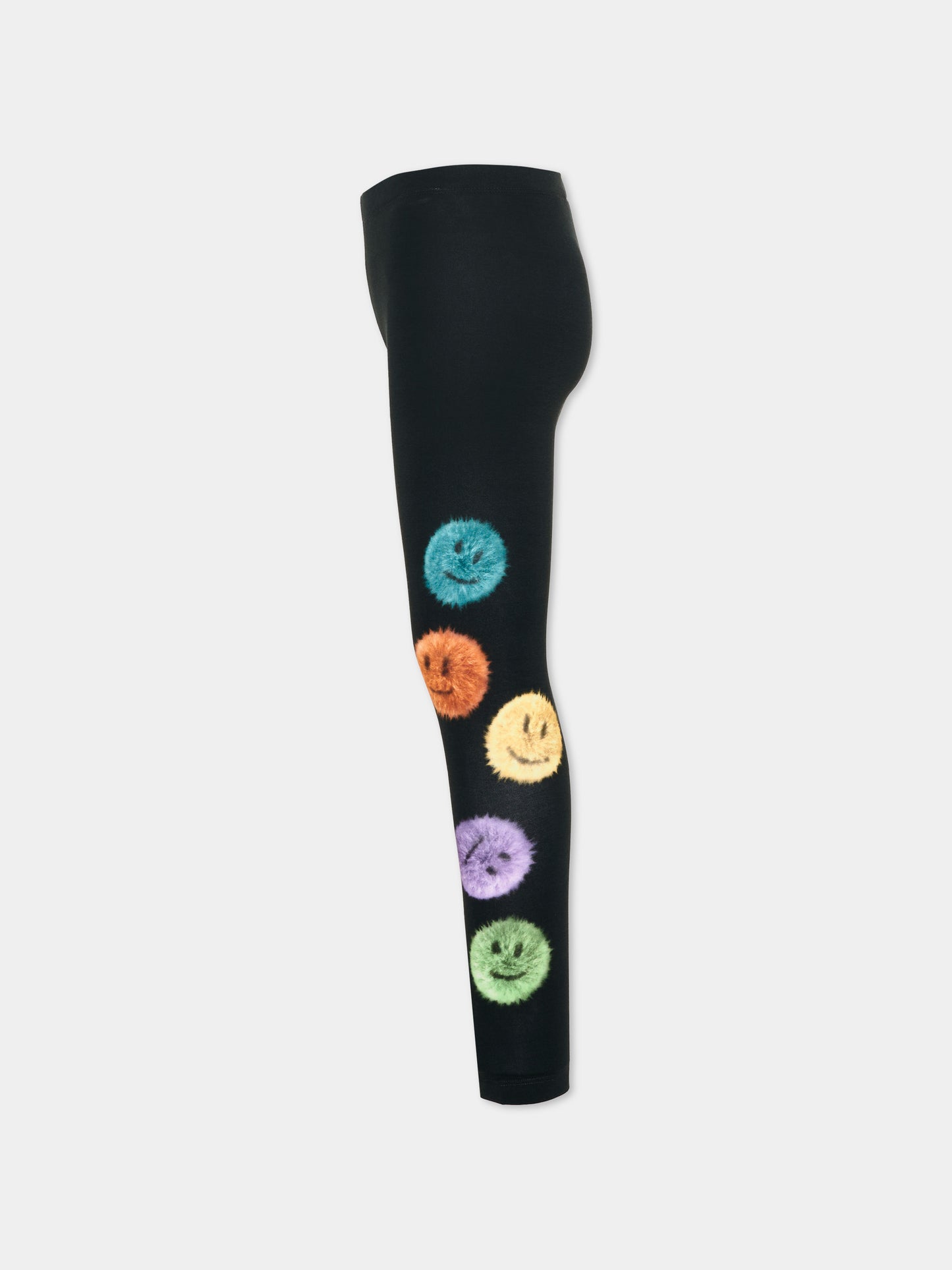 Leggings neri Niki per bambina con smile,Molo,2W26F203 5749