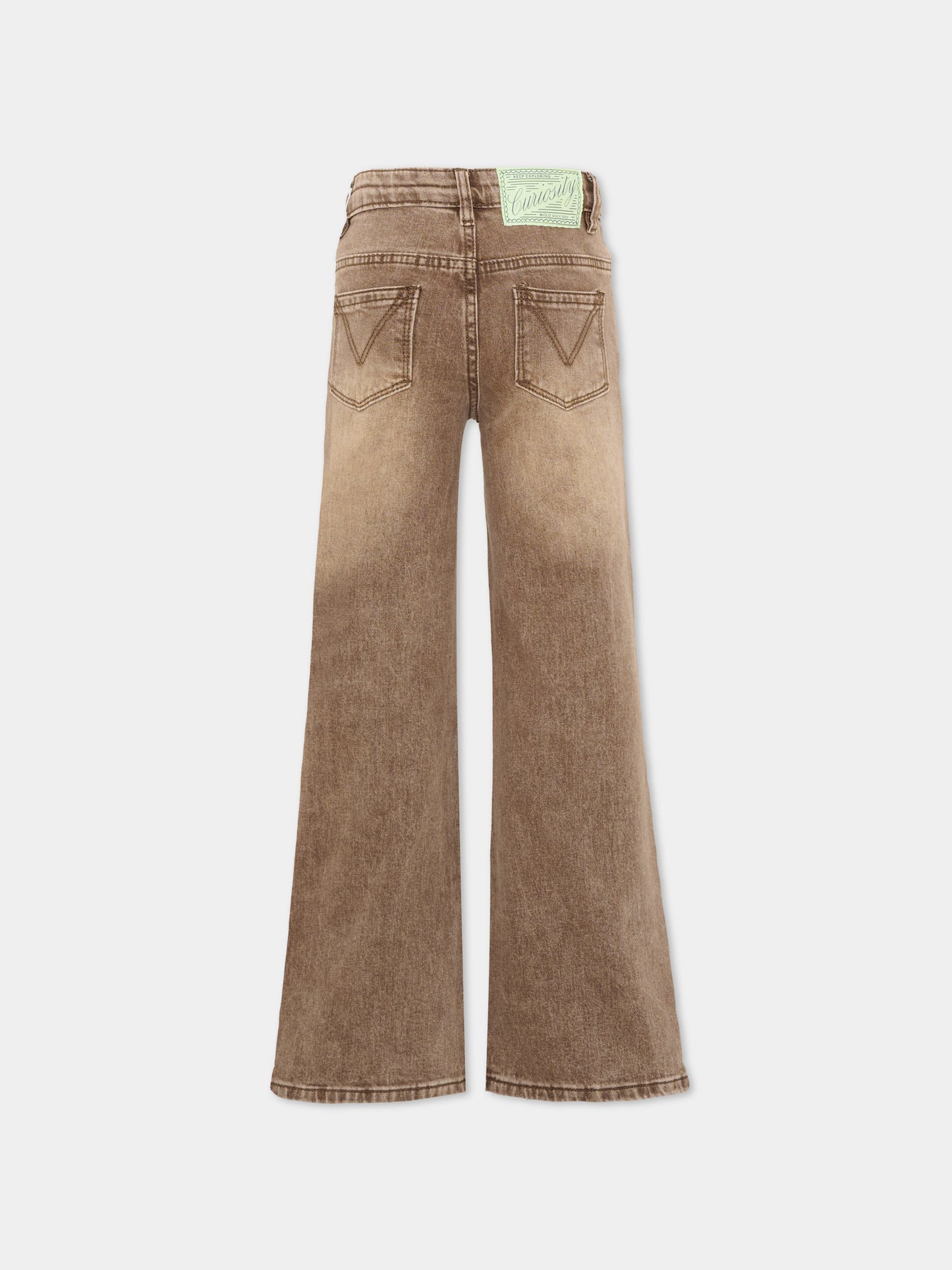 Jeans denim per bambina a gamba svasata,Molo,2W26I115 5862