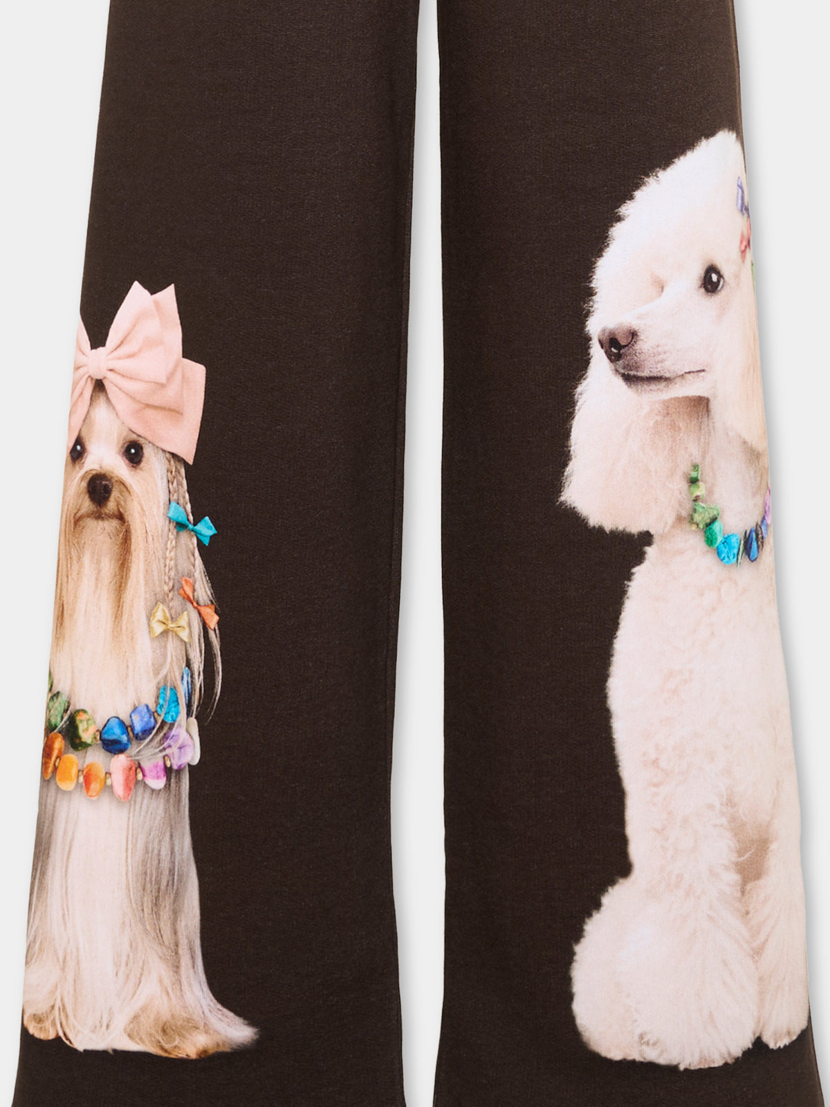 Pantaloni marroni Aurita per bambina con animali,Molo,2W26I210 5758
