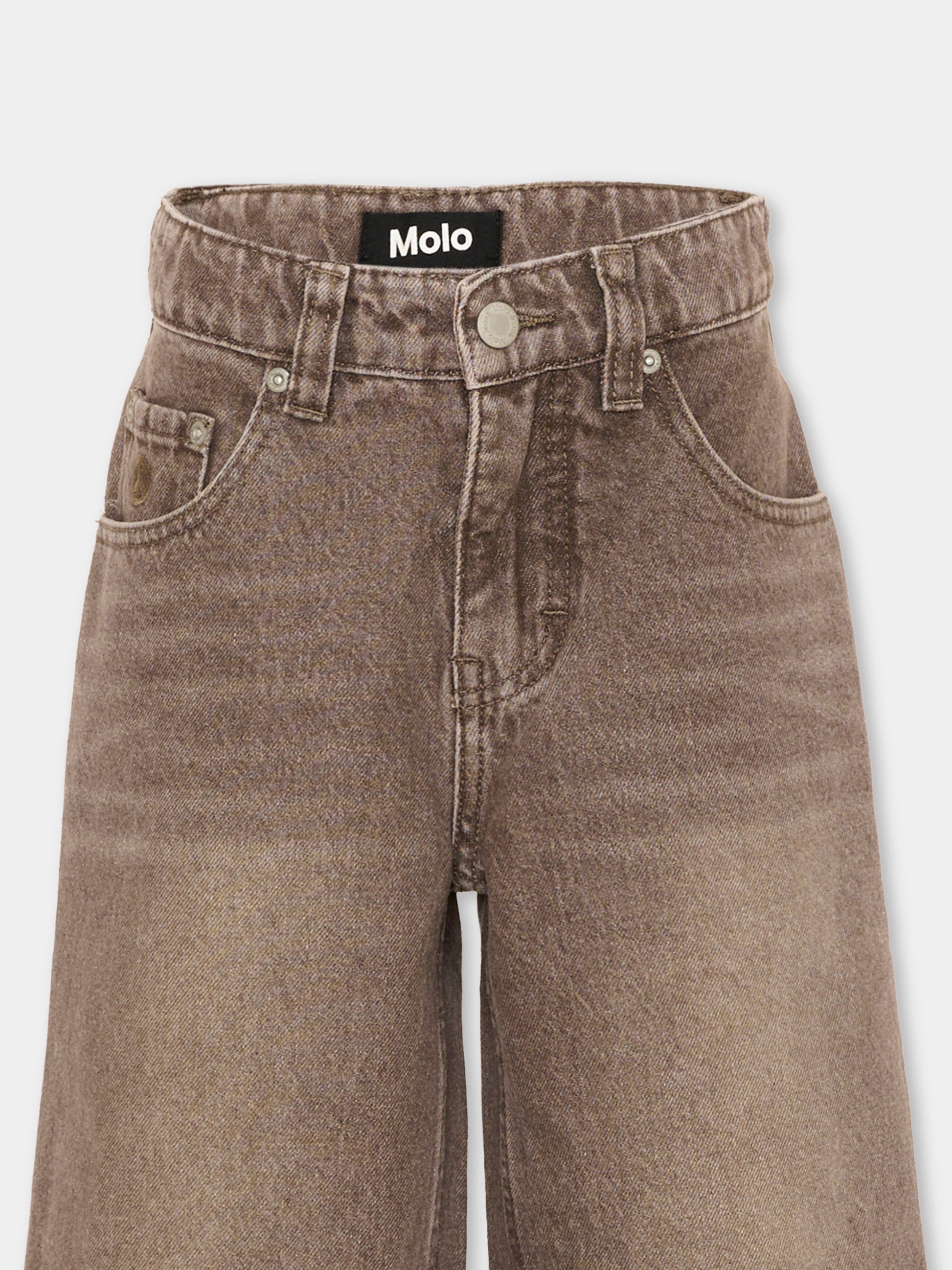 Jeans marrone Askio per bambini,Molo,6W26I112 5931