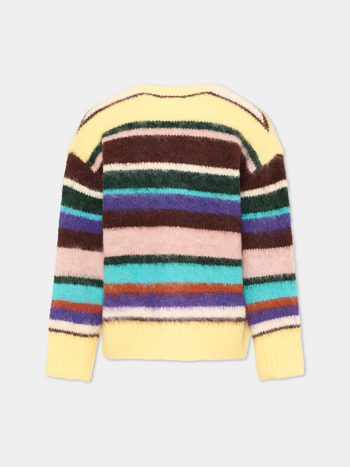 Cardigan multicolor Brutus per bambina a righe,Molo,6W26K301 5755