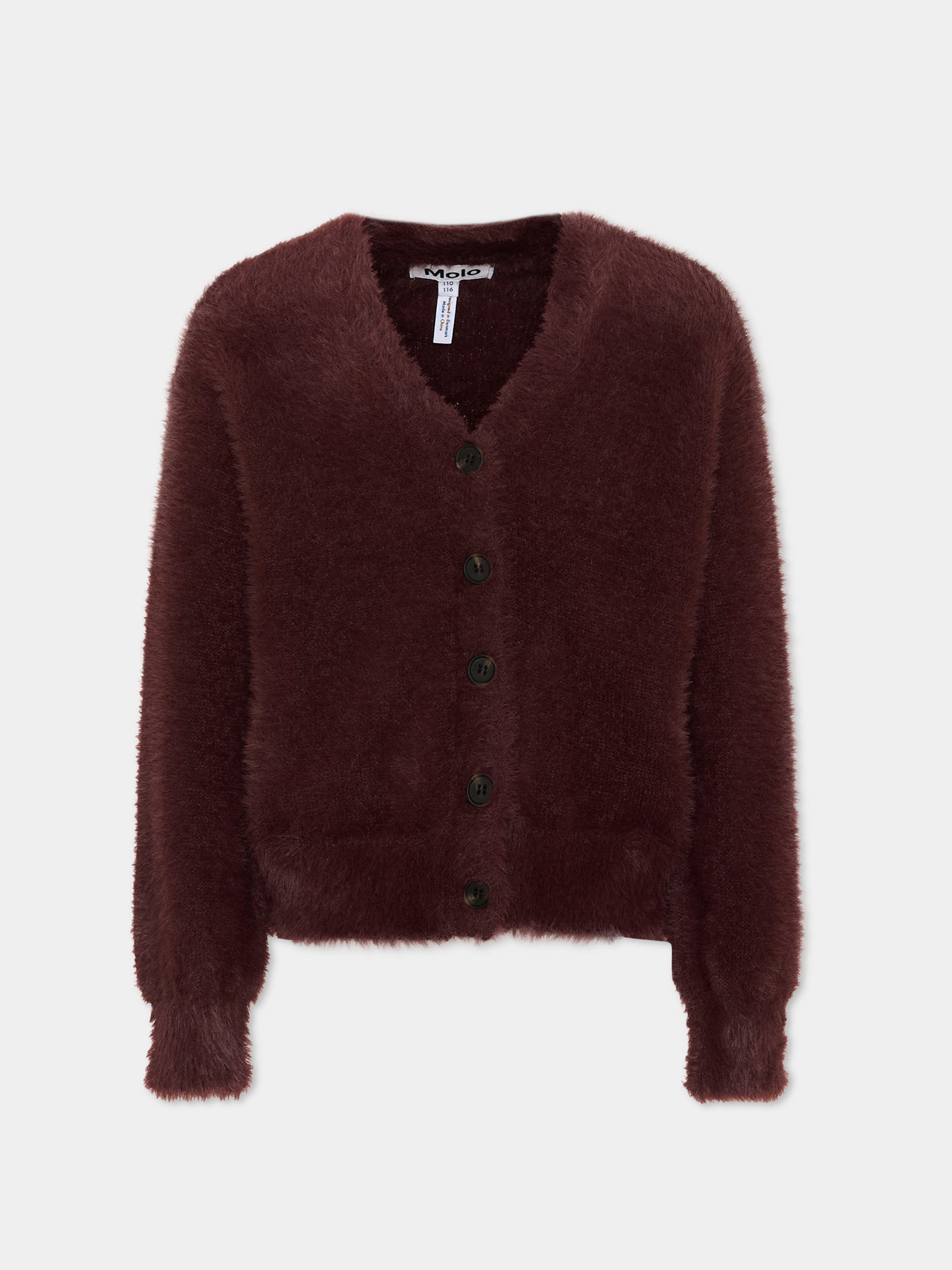 Cardigan bordeaux per bambina,Molo,6W26K304 2226