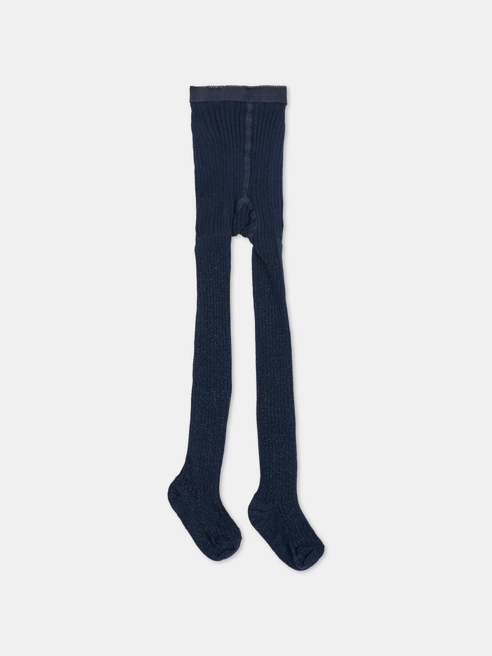 Collant blu per neonata a costine,Molo,7W26G202 2292