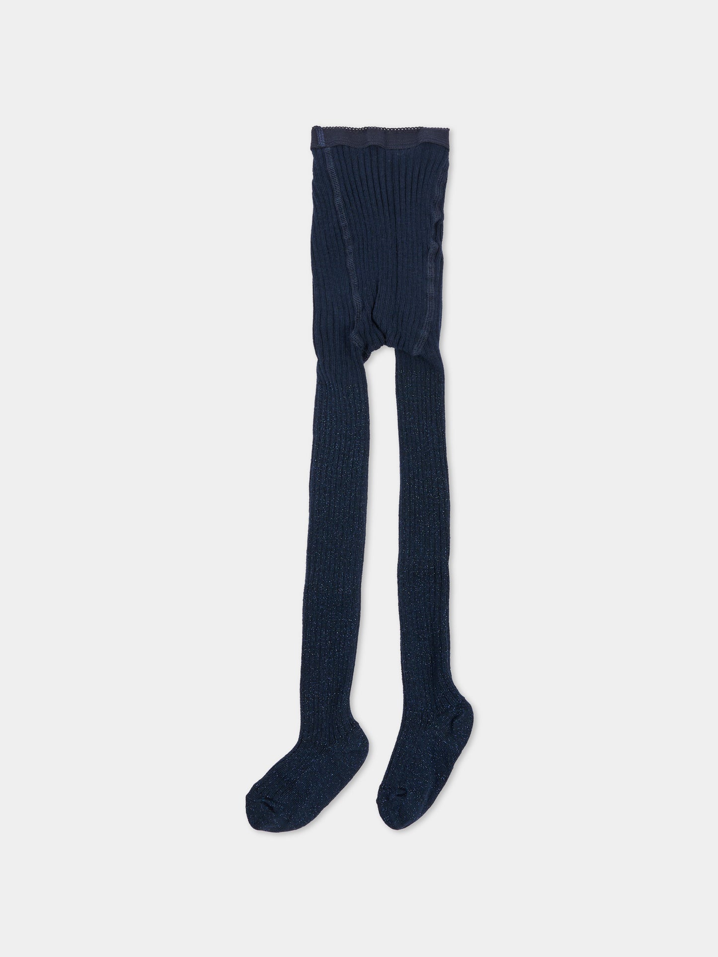 Collant blu per neonata a costine,Molo,7W26G202 2292