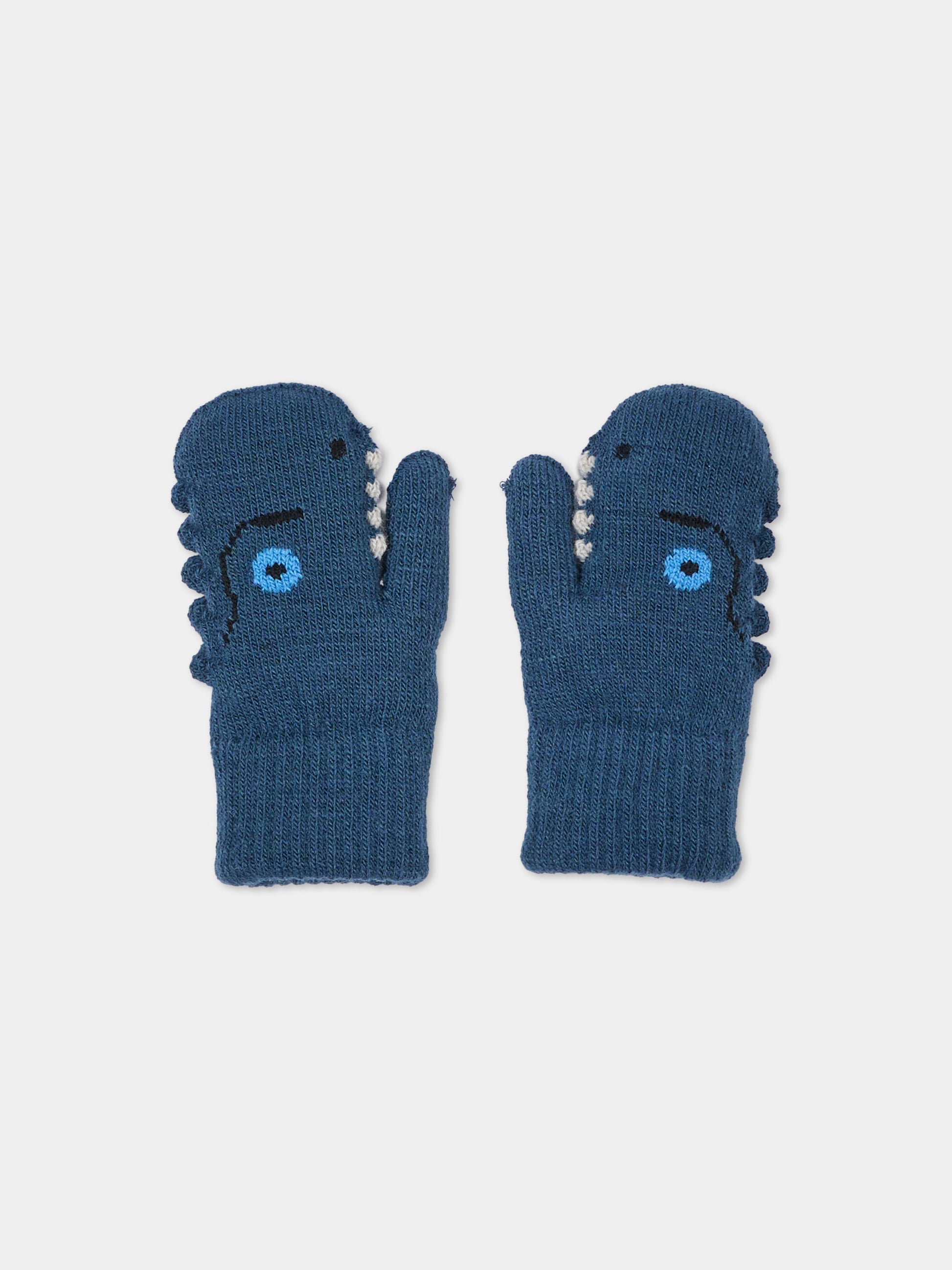 Guanti blu Kenau per bambino con dinosauro,Molo,7W26S102 2482