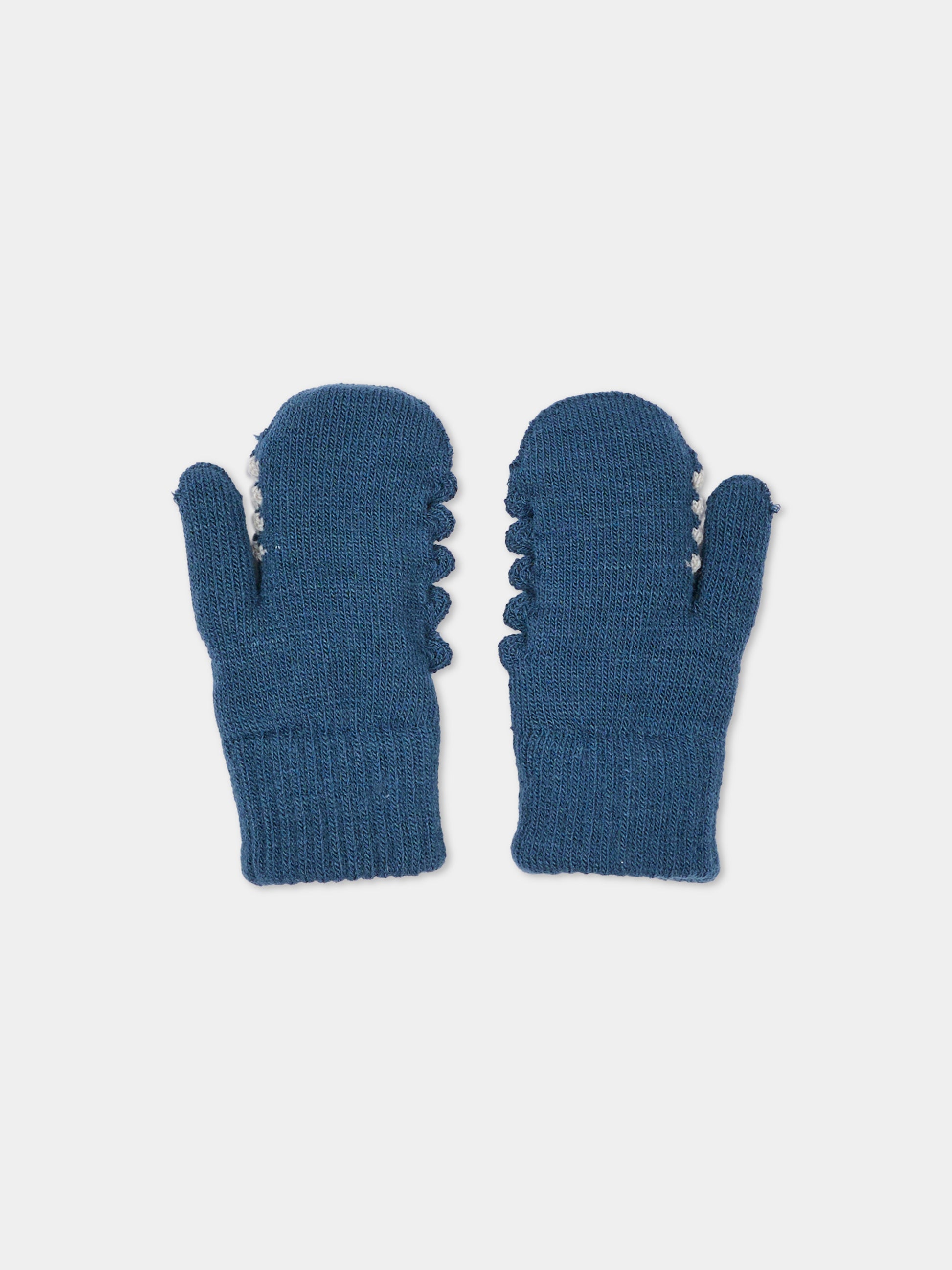 Guanti blu Kenau per bambino con dinosauro,Molo,7W26S102 2482