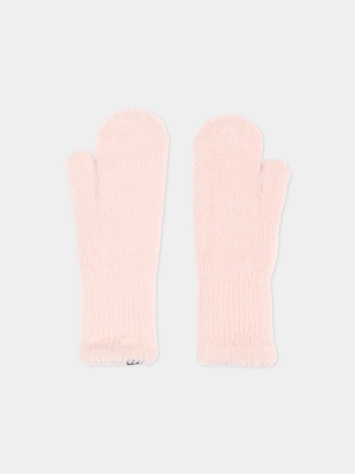 Guanti rosa klaudine per bambina,Molo,7W26S107 8058
