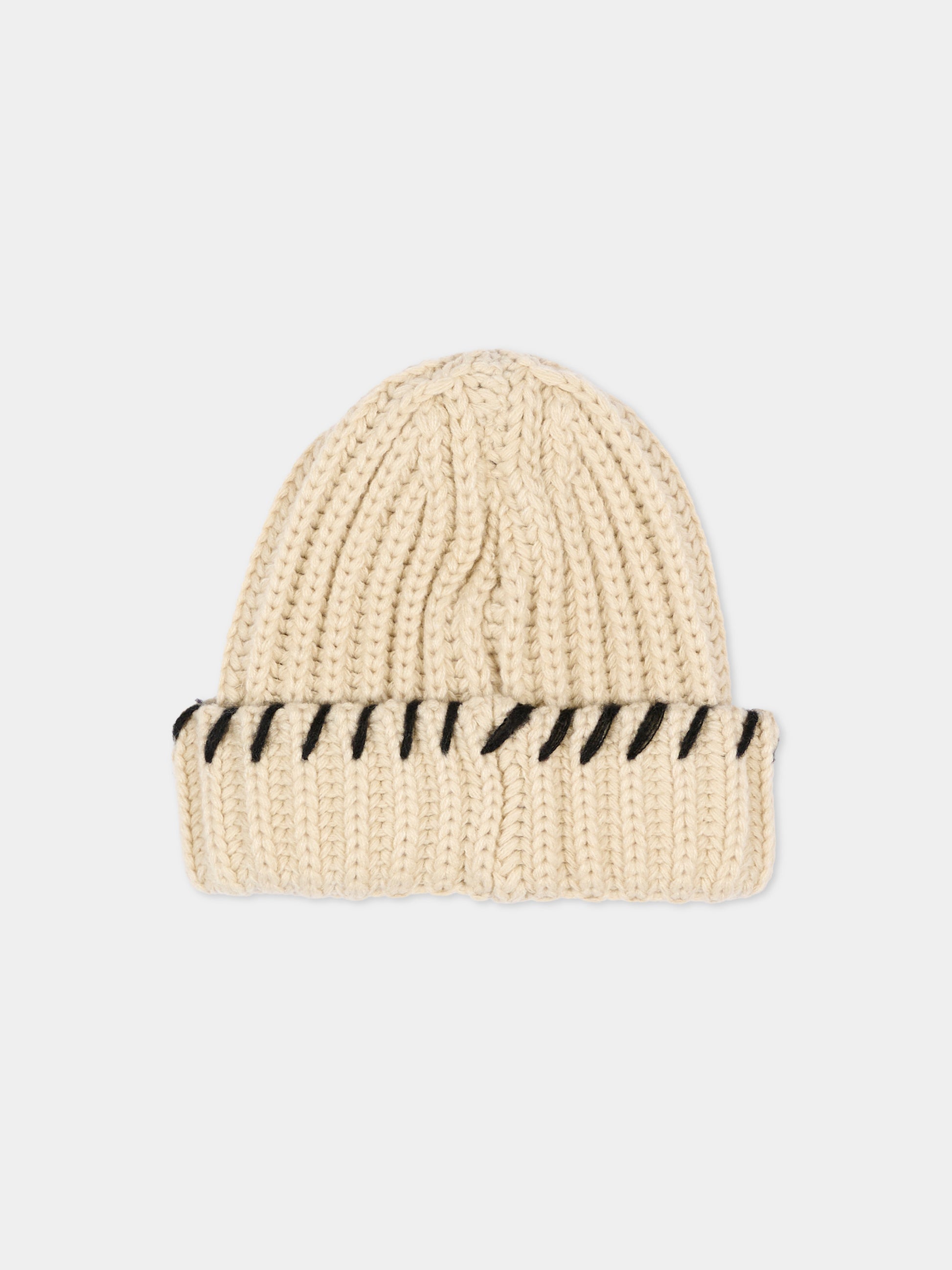 Berretto in maglia beige karina per bambini,Molo,7W26S311 5645