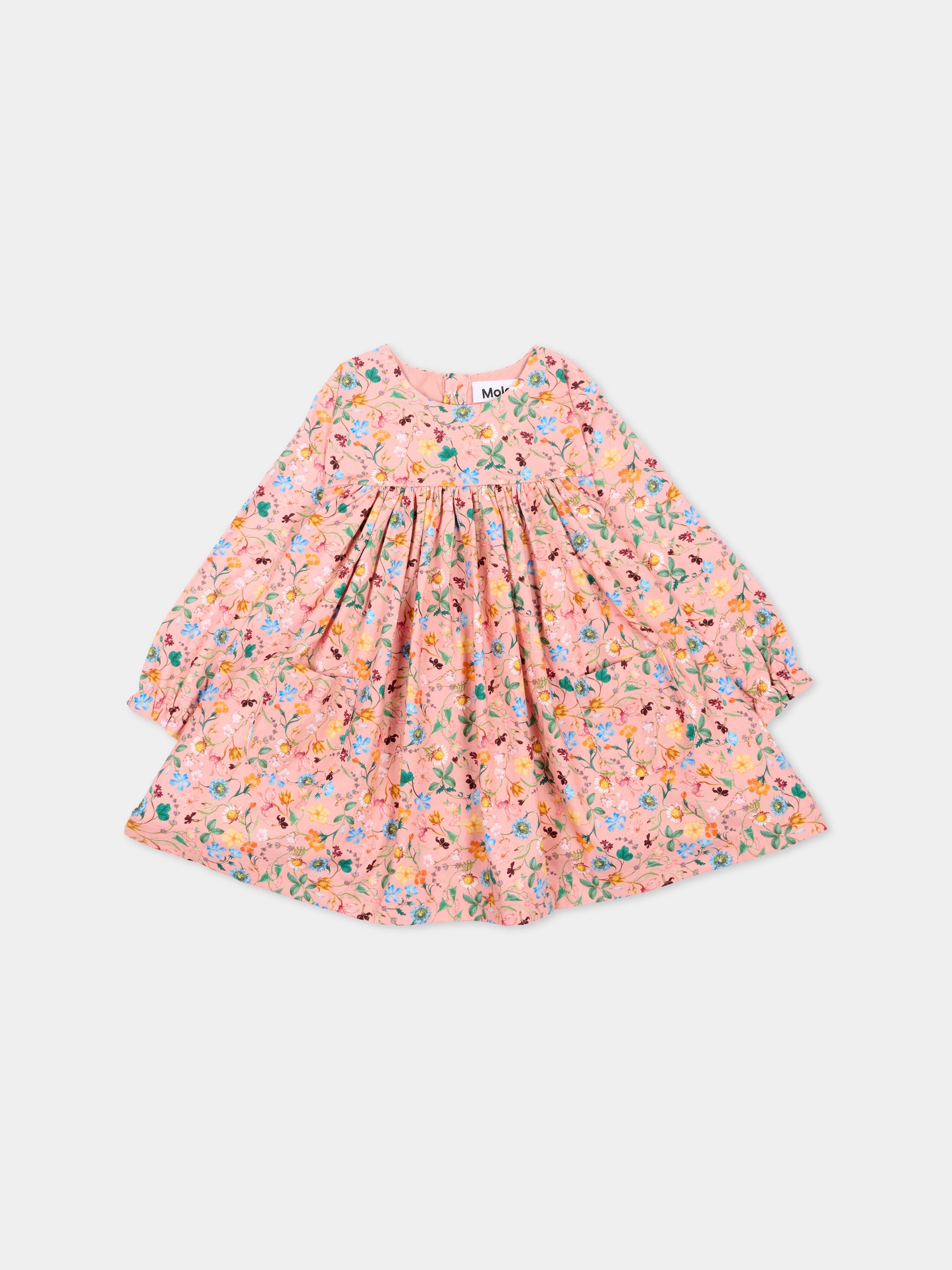 Vestito rosa Claire per neonata floreale,Molo,4W26E214 9795