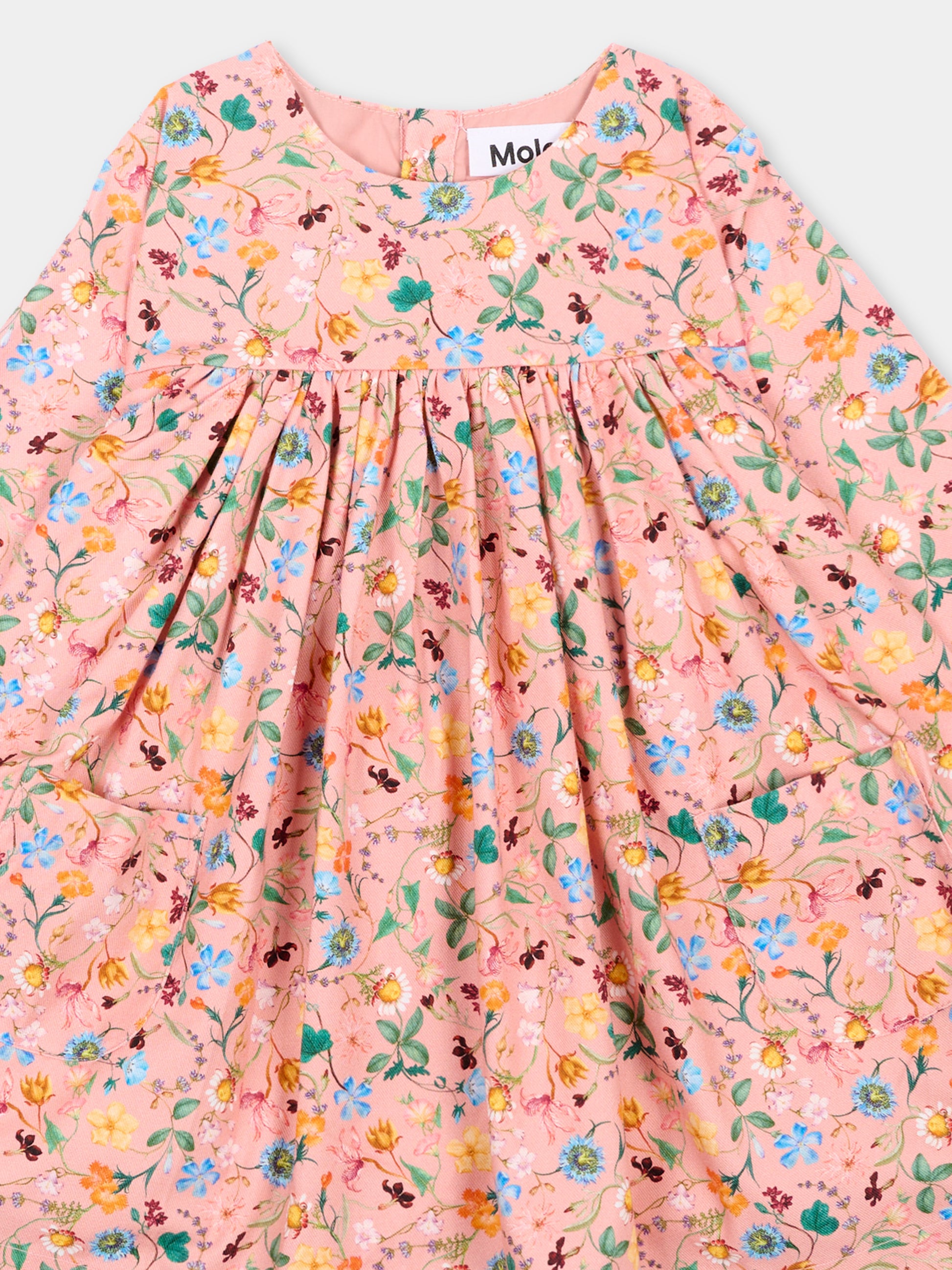 Vestito rosa Claire per neonata floreale,Molo,4W26E214 9795
