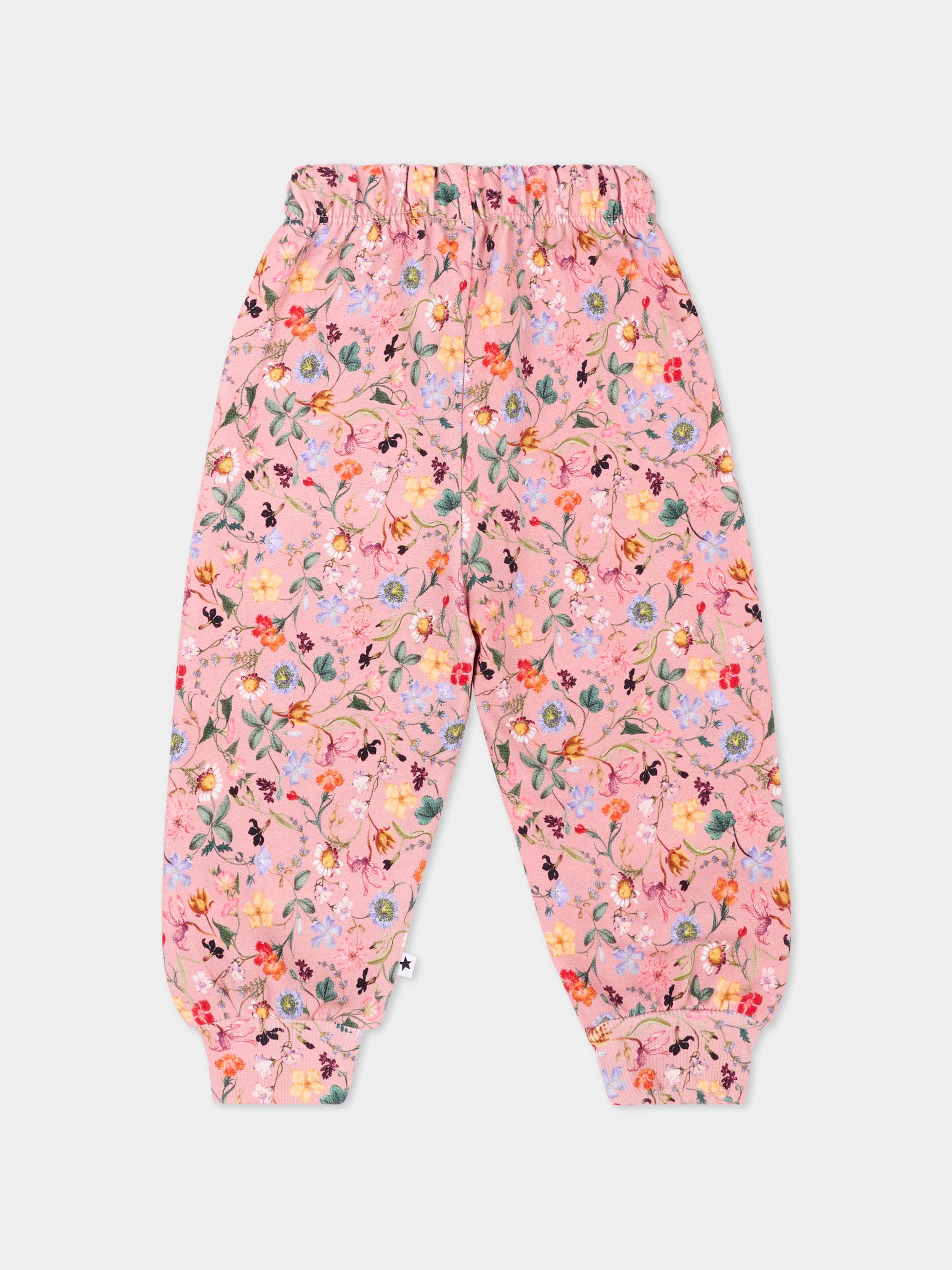 Pantaloni rosa Simeon per neonata floreali,Molo,4W26I201 9796