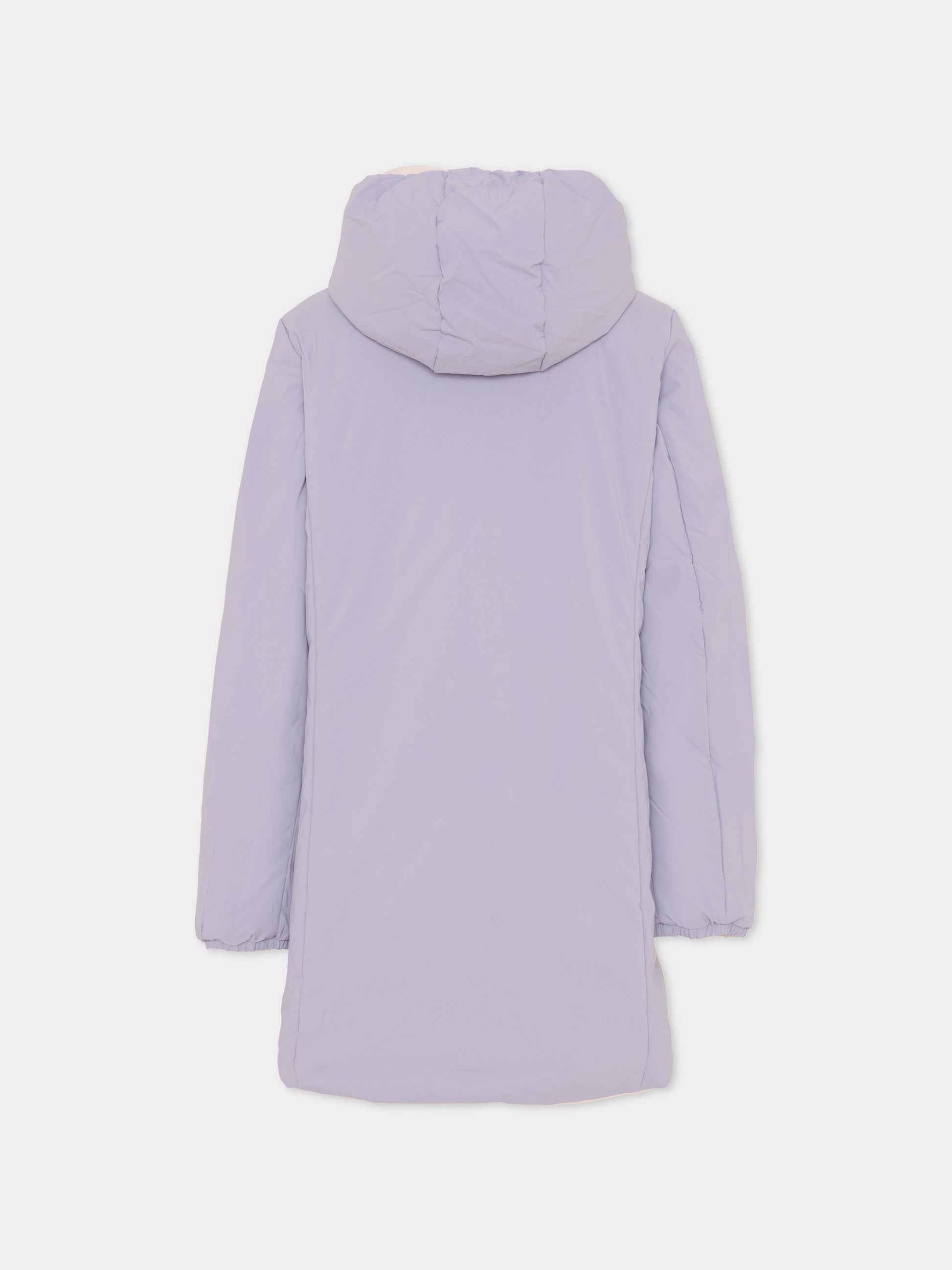 Piumino reversibile P. Denise St Warm rosa per bambina con logo,K-way,K11517W BBO