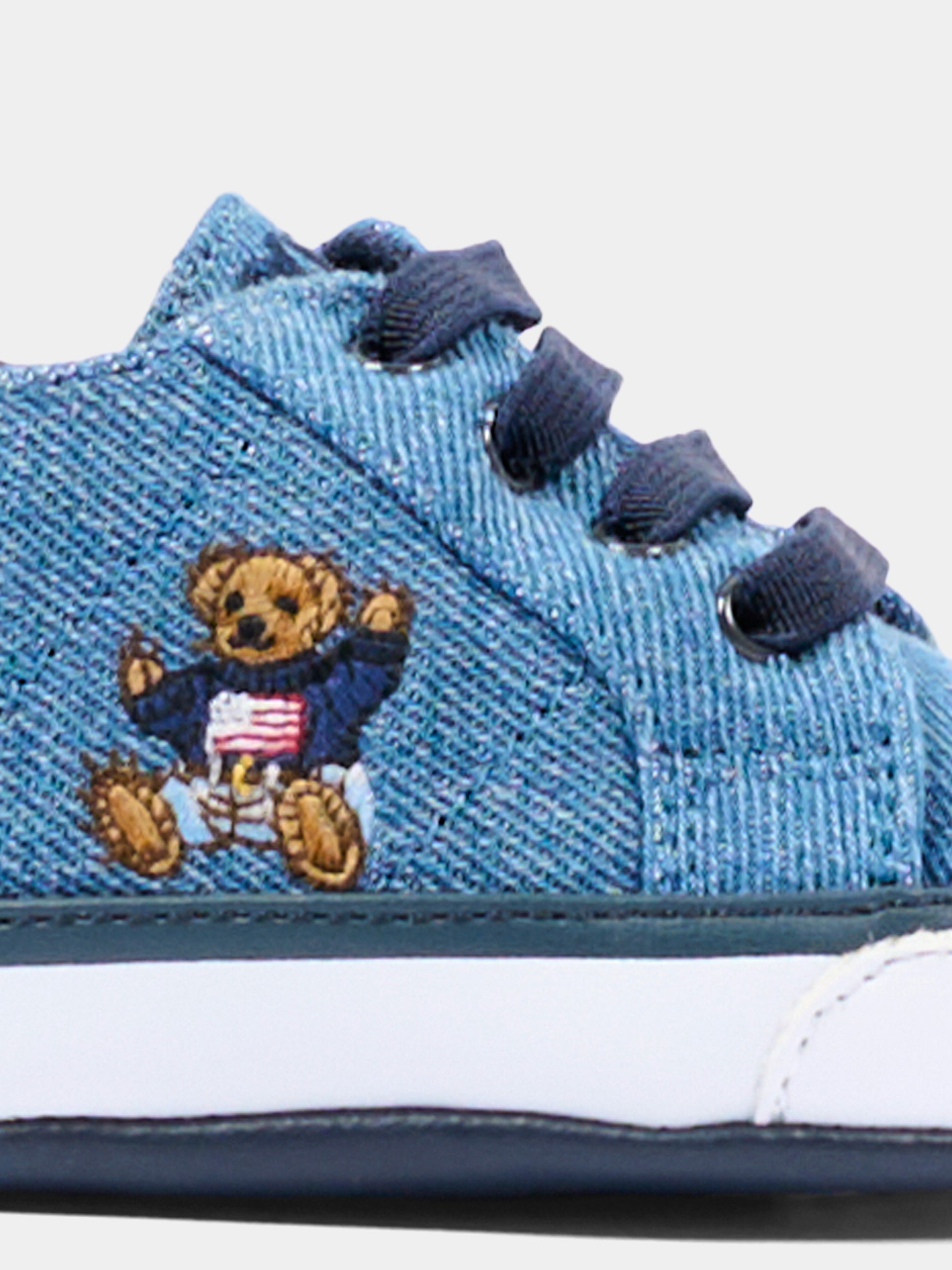 Sneakers blu per neonato con Polo Bear,Ralph Lauren Kids,RL03477430