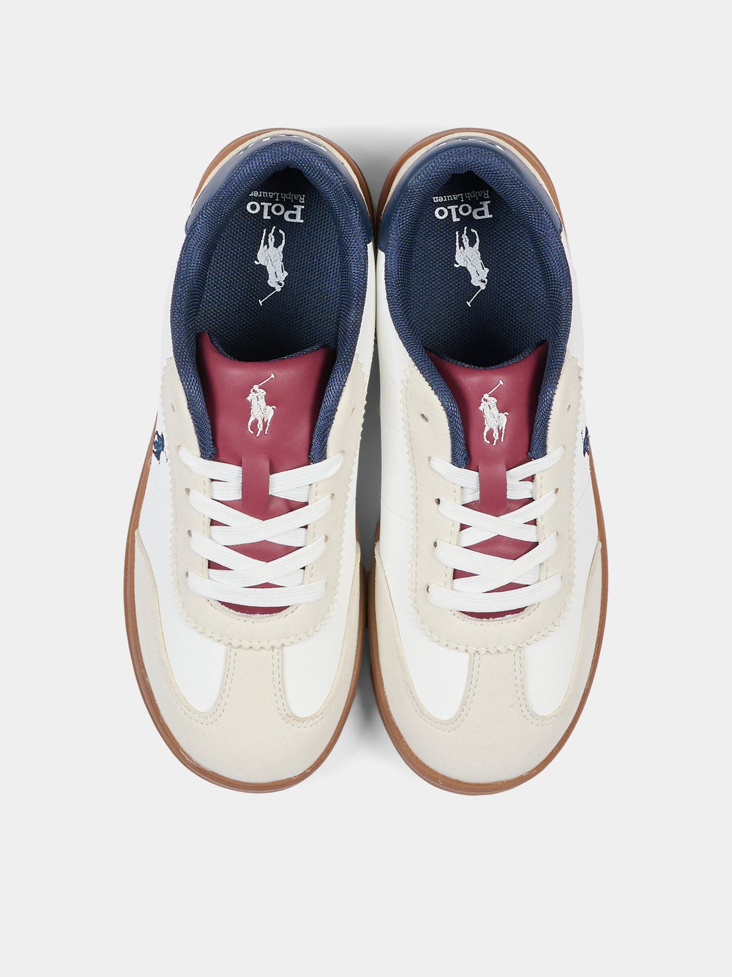 Sneakers bianche per bambino con Polo Pony,Ralph Lauren Kids,RL04998106