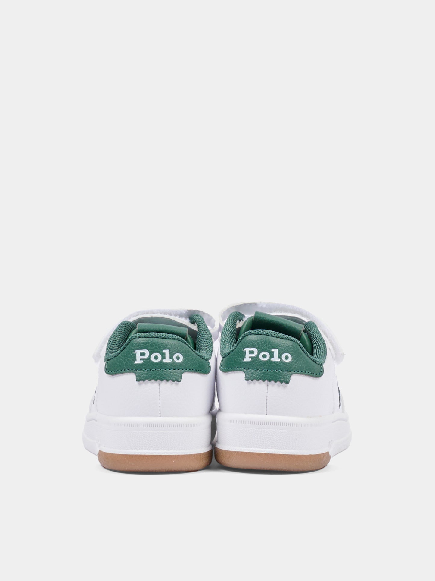 Sneakers bianche per bambino con Polo Pony,Ralph Lauren Kids,RL05549101