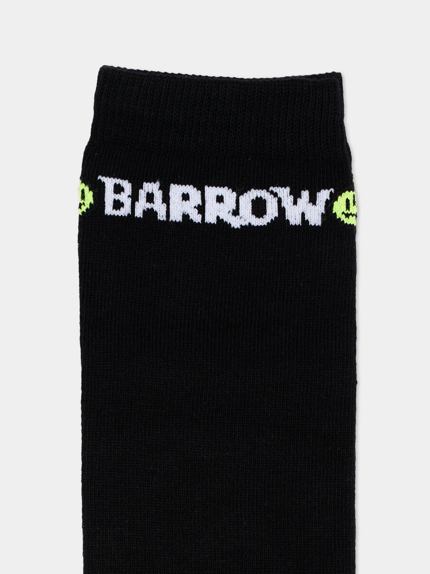 Calza Spugna nera per bambina con logo,Barrow,F6BKJGSO096 110