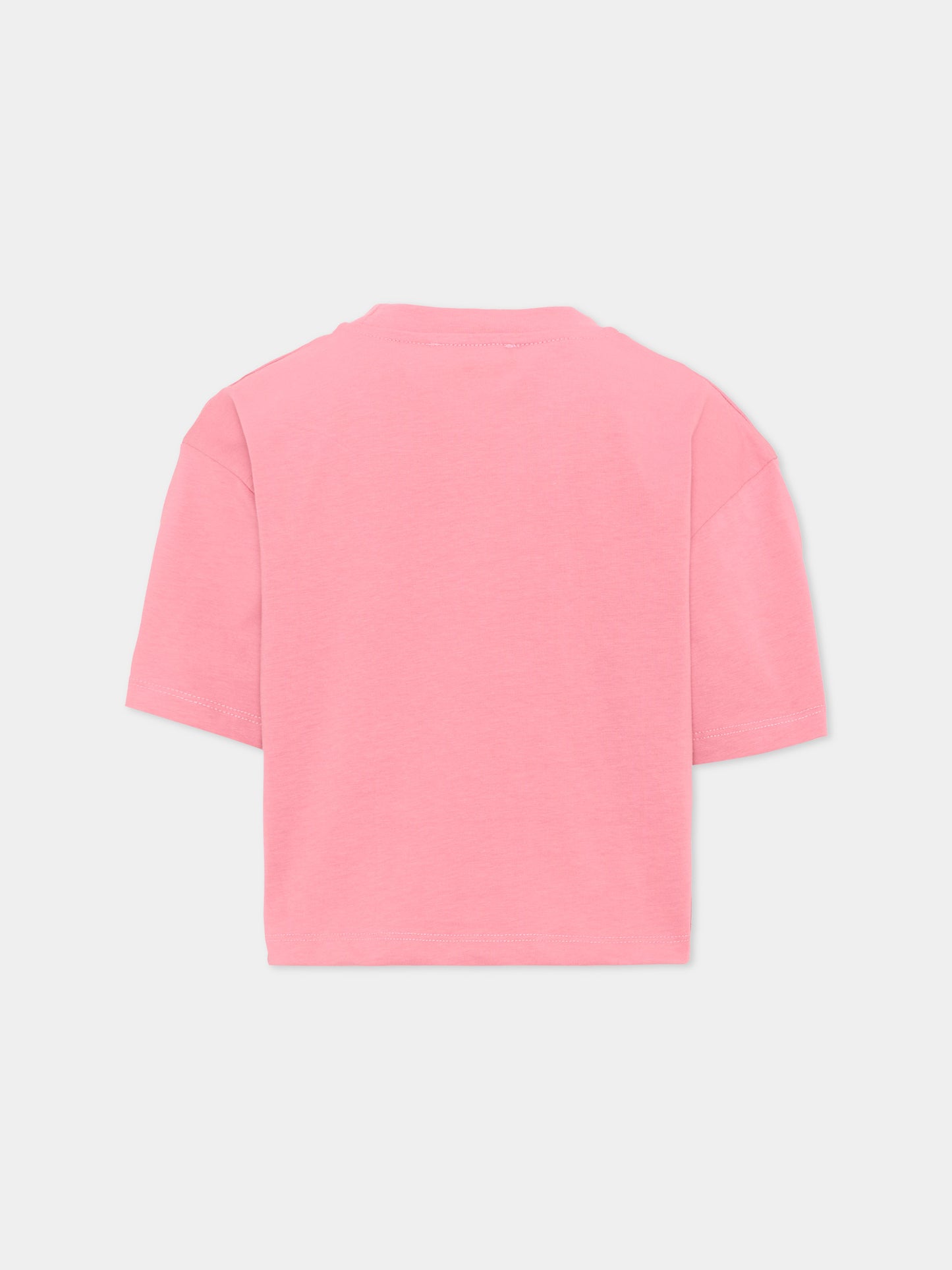 T-Shirt rosa per bambina con orsetto,Barrow,F6BKJGTH134 409