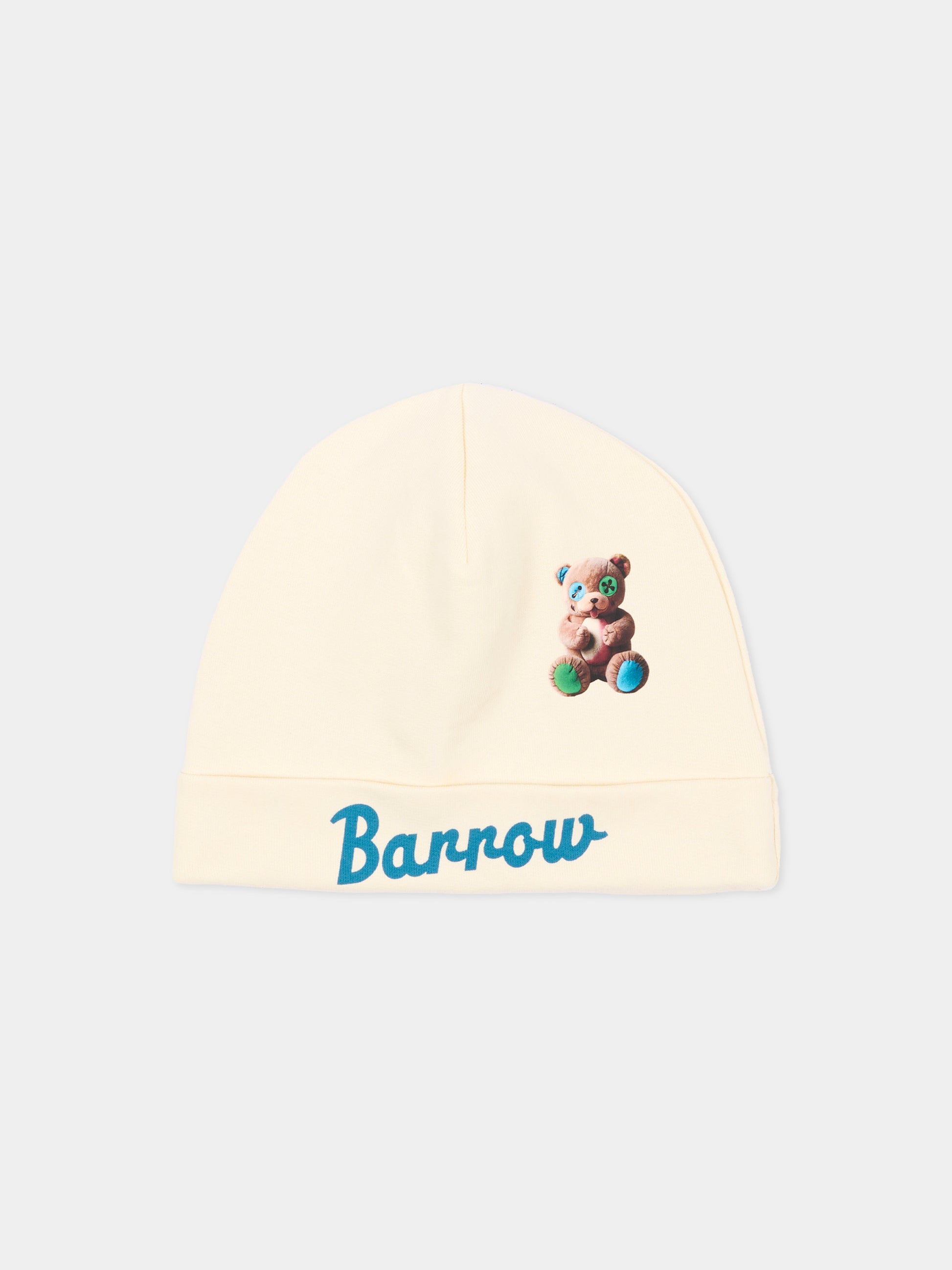 Berretto avorio per bambini con orsetto,Barrow,F6BKJUHT094 013