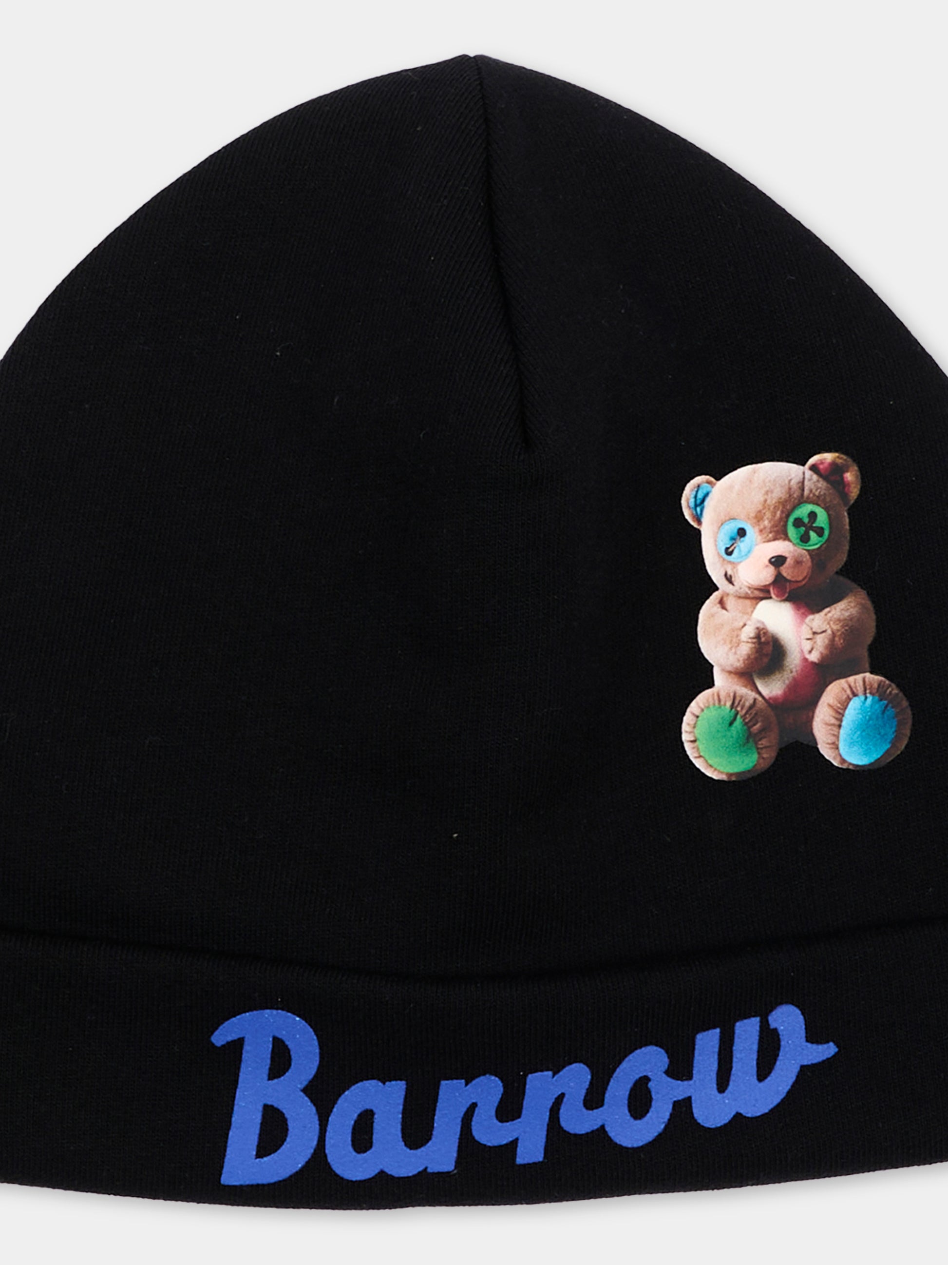 Berretto nero per bambini con orsetto,Barrow,F6BKJUHT094 110