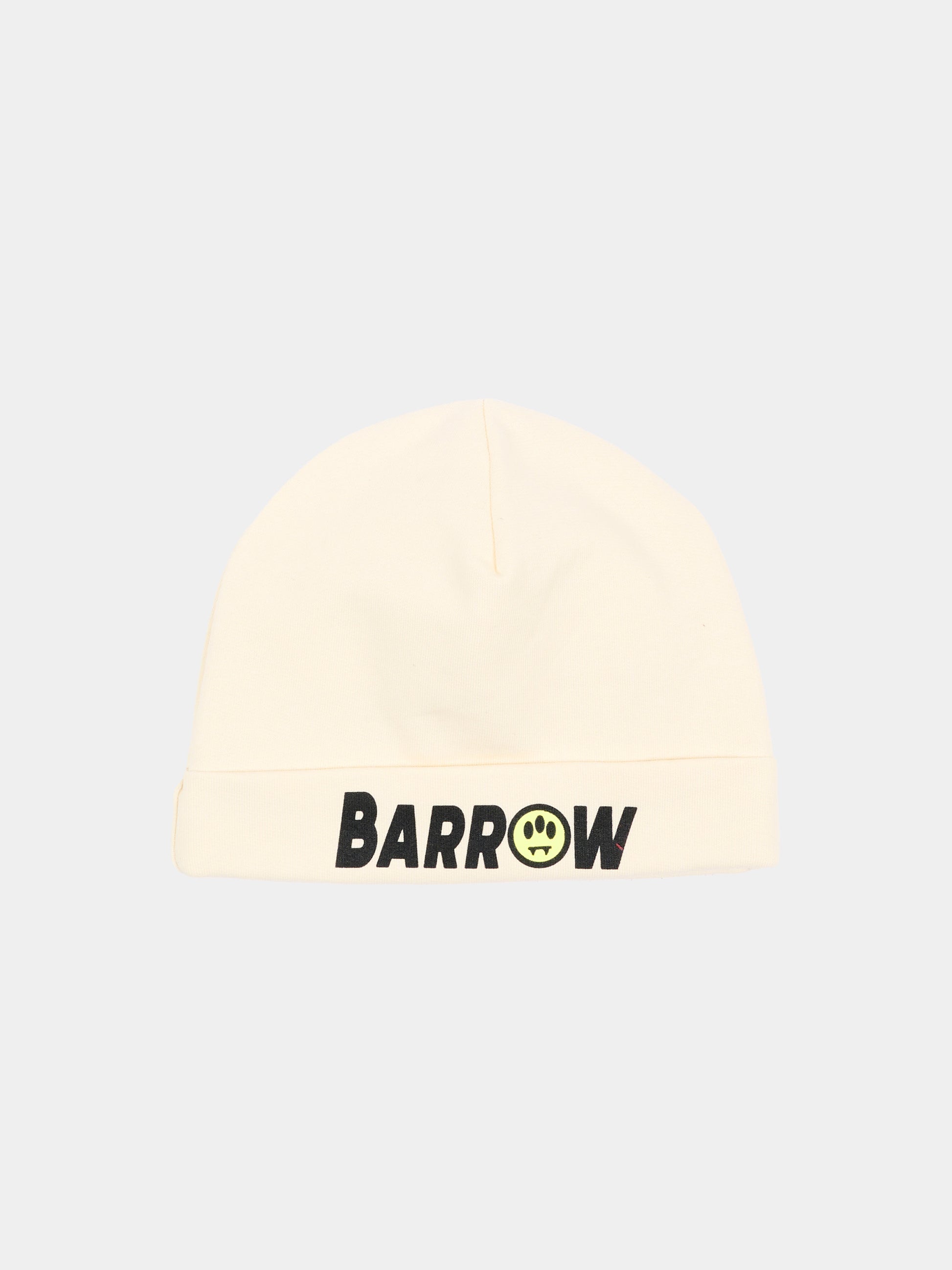 Berretto avorio per bambini con logo,Barrow,F6BKJUHT112 013