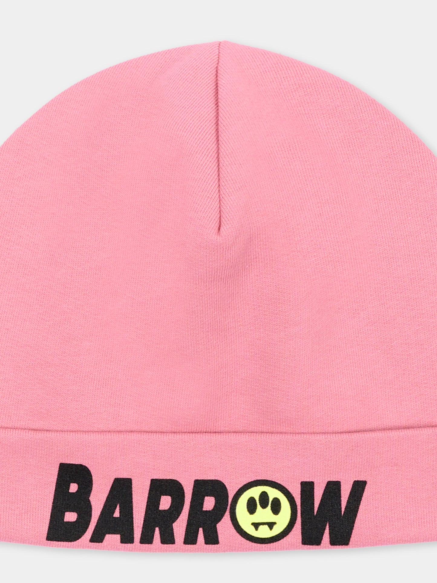 Berretto rosa per bambina con logo,Barrow,F6BKJUHT112 409