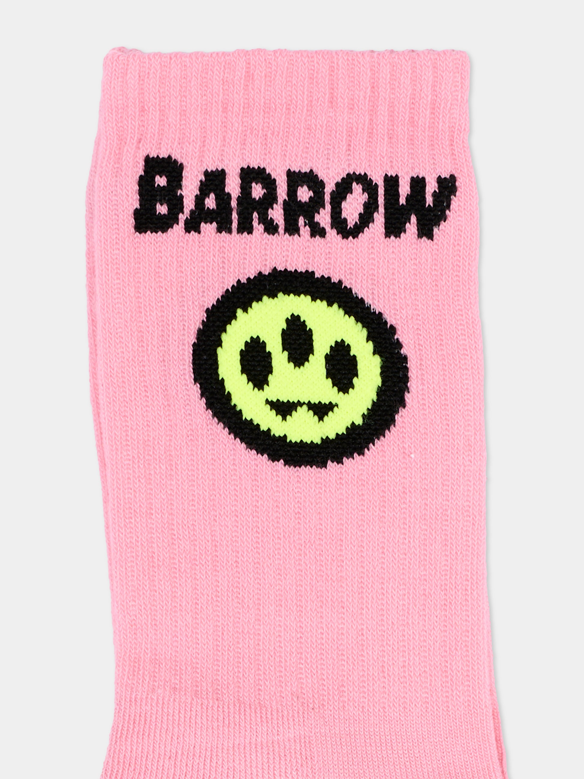 Calza Spugna rosa per bambina con logo,Barrow,F6BKJUSO111 409