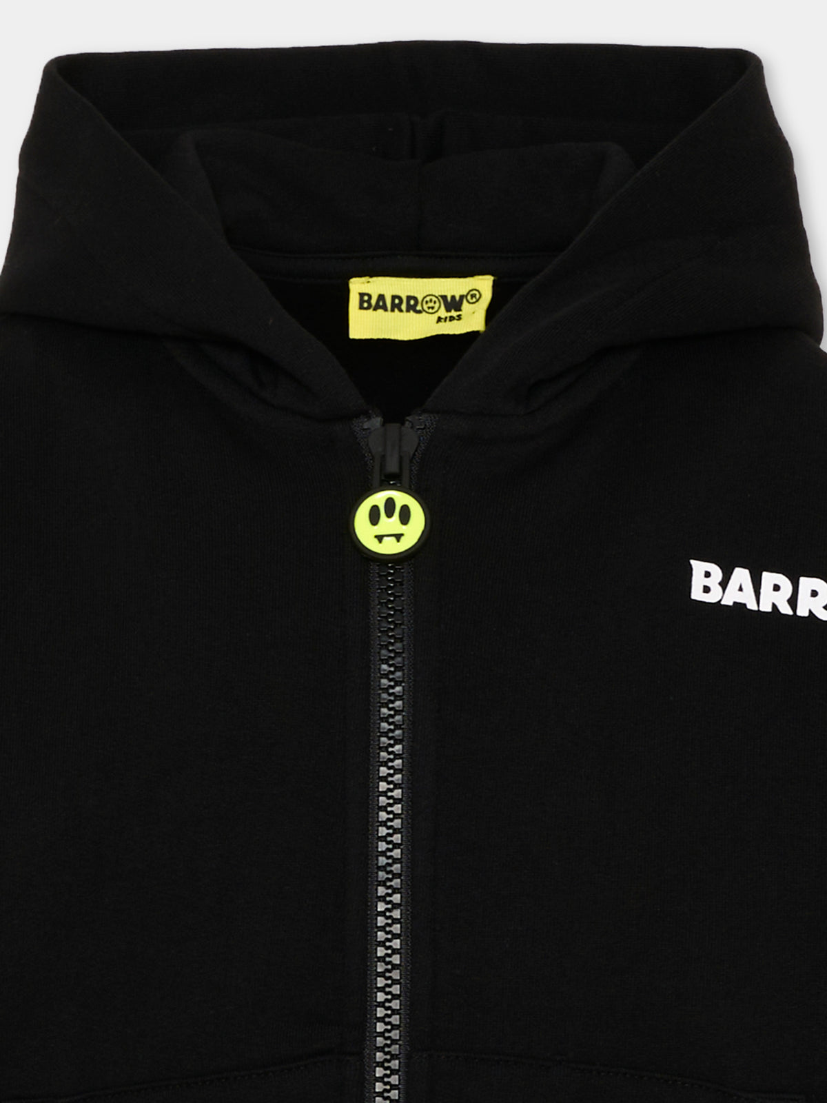 Felpa con cappuccio nera con logo,Barrow,F6BKJUZH017 110