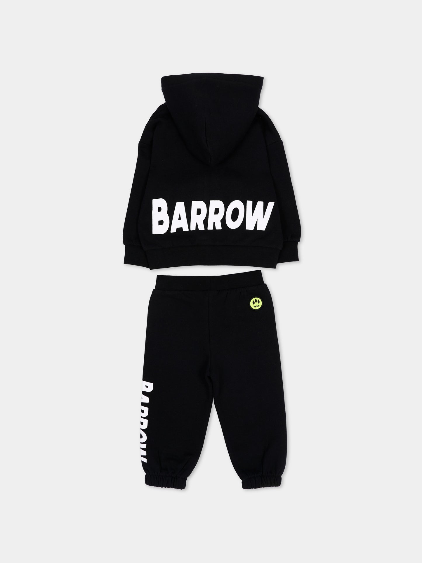 Completo sportivo lungo nero con logo,Barrow,F6BKUNZF190 110