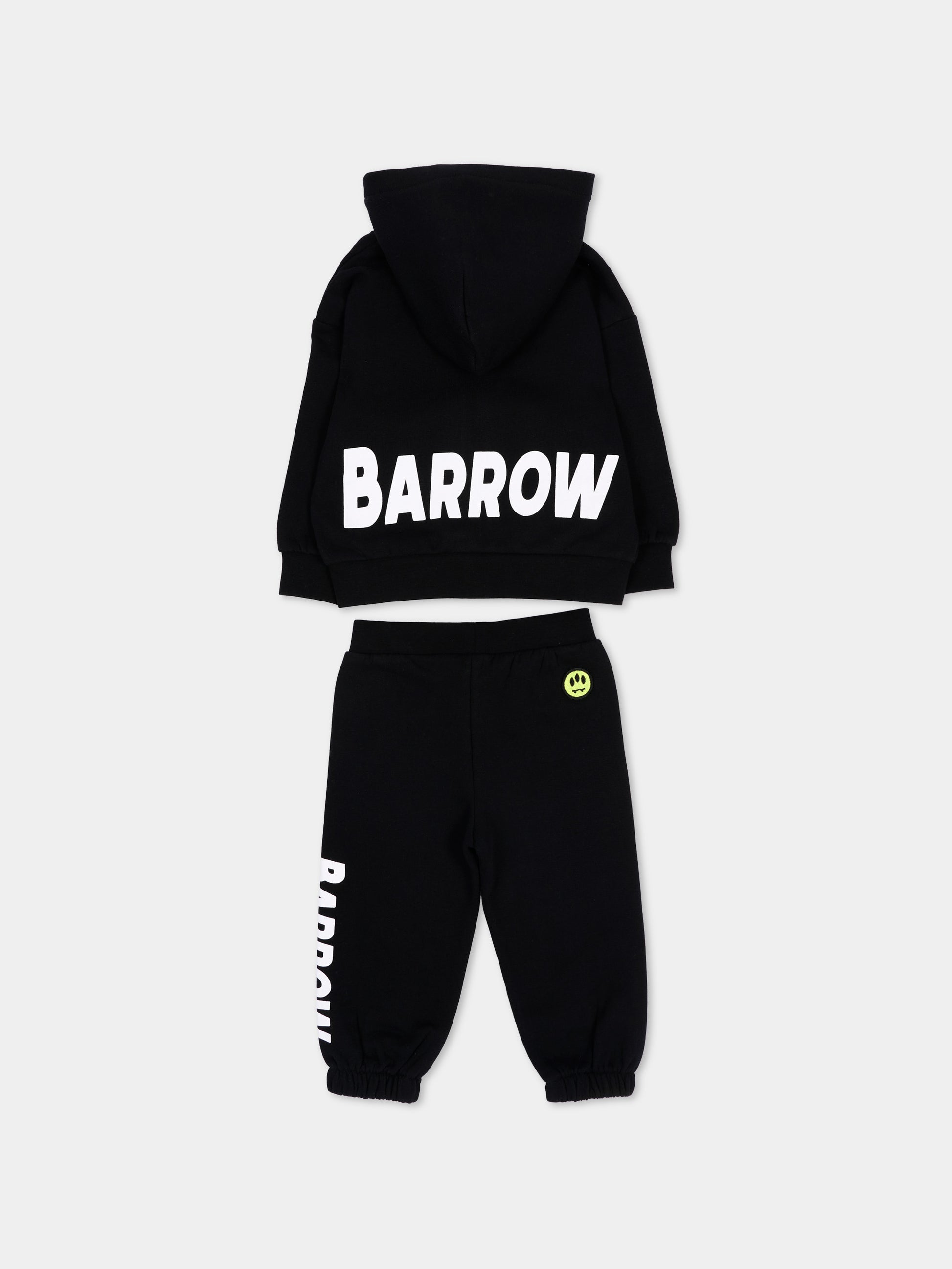 Completo sportivo lungo nero con logo,Barrow,F6BKUNZF190 110