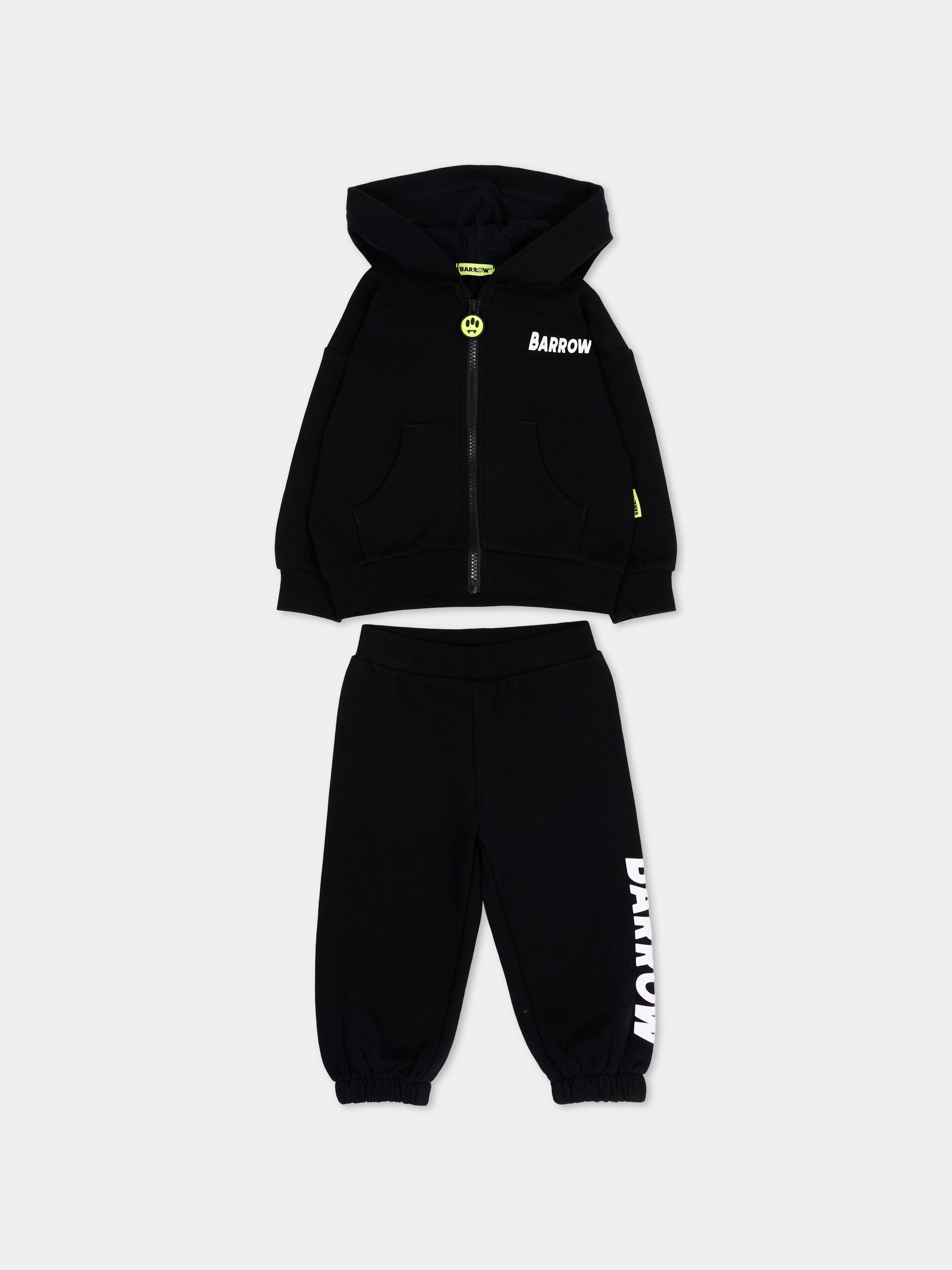 Completo sportivo lungo nero con logo,Barrow,F6BKUNZF190 110