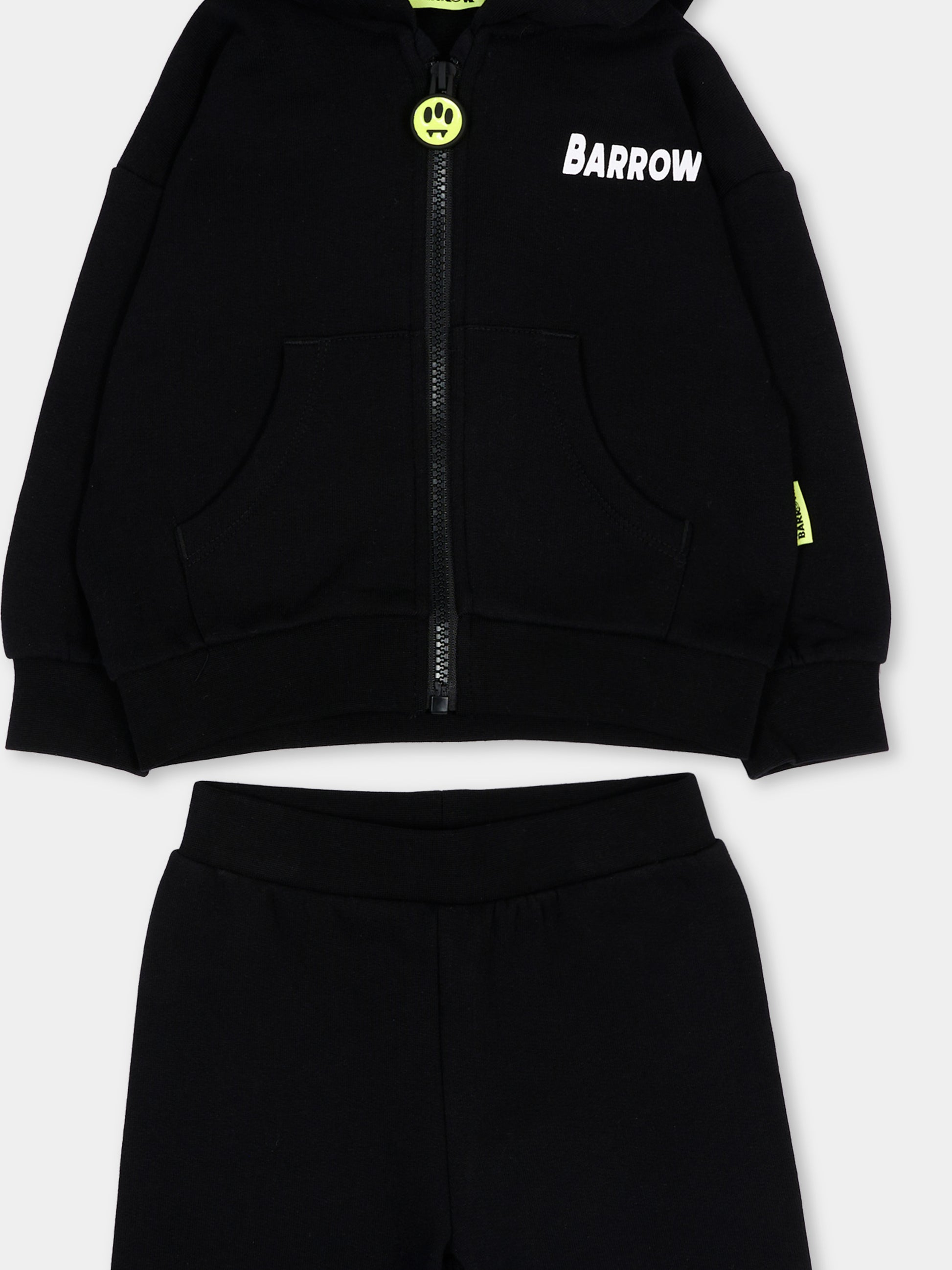 Completo sportivo lungo nero con logo,Barrow,F6BKUNZF190 110