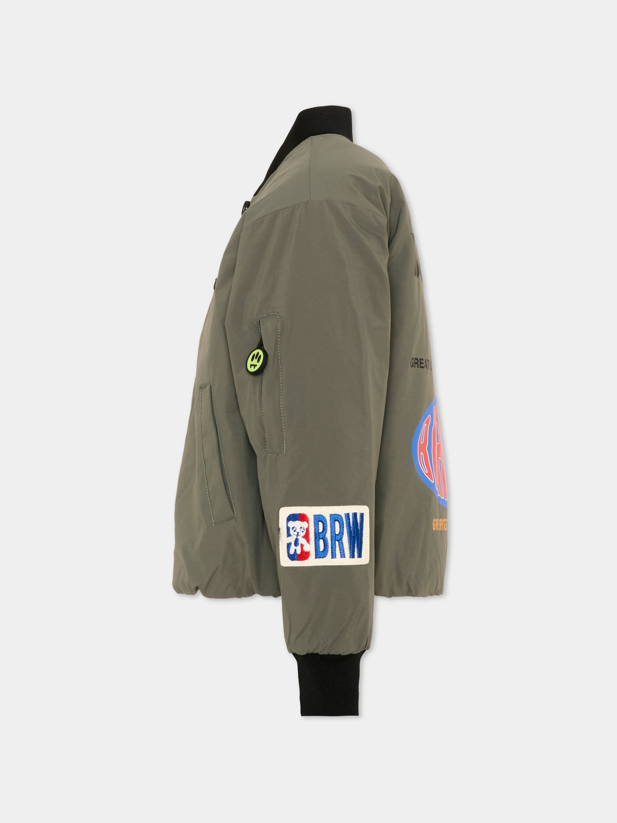 Bomber verde per bambini con stampa,Barrow,F6BKJUBO005 082
