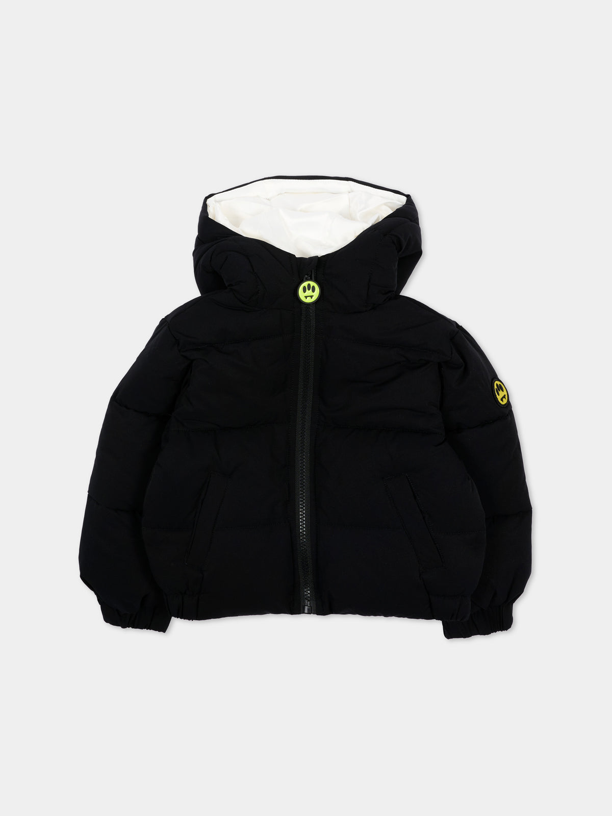 Piumino nero per neonati con logo,Barrow,F6BKUNPF192 110