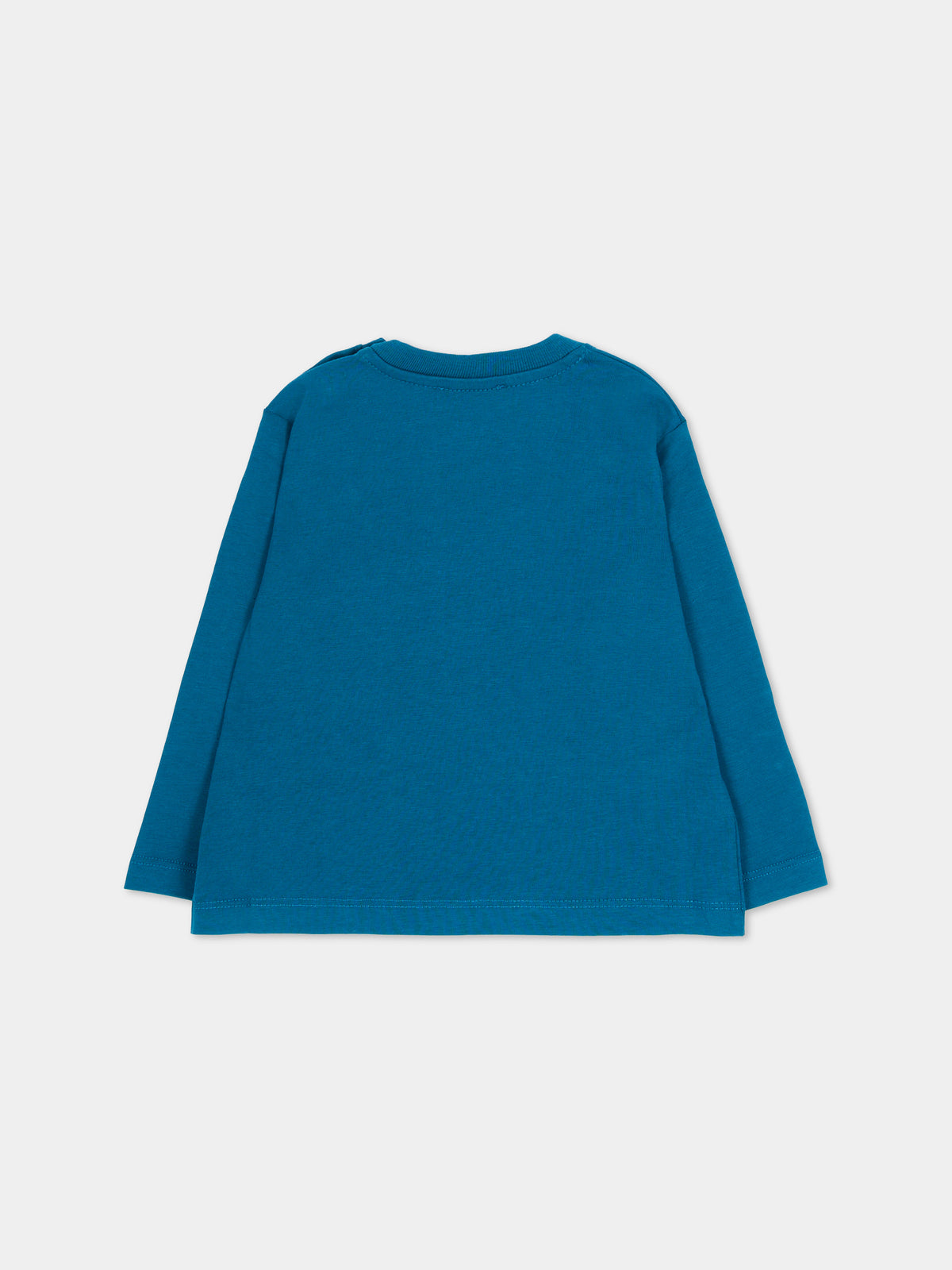 T-shirt a manica lunga verde per neonati con stampa,Barrow,F6BKUNTH194 059