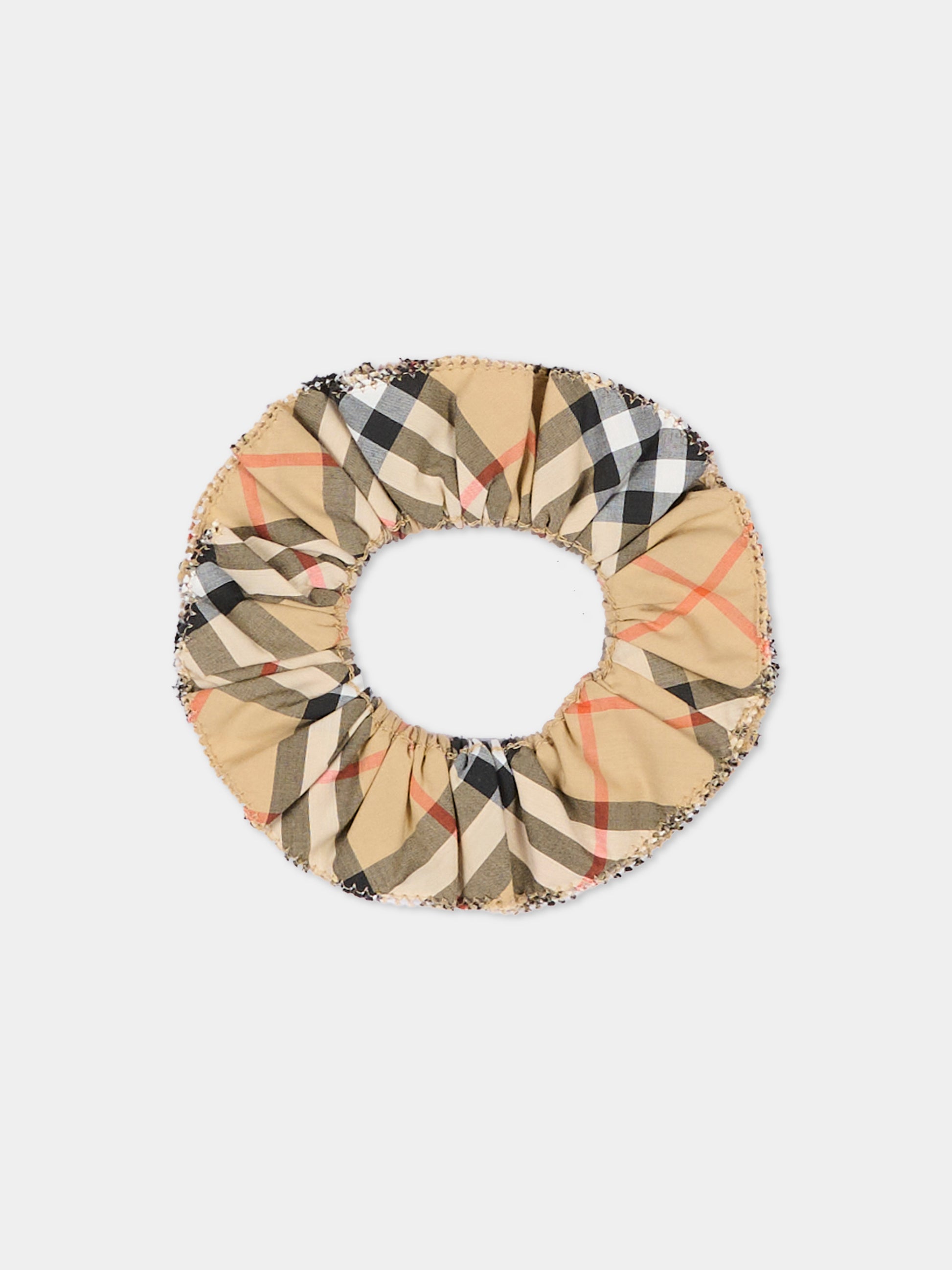 Elastico beige per bambina check vintage,Burberry Kids,8126025 B9368