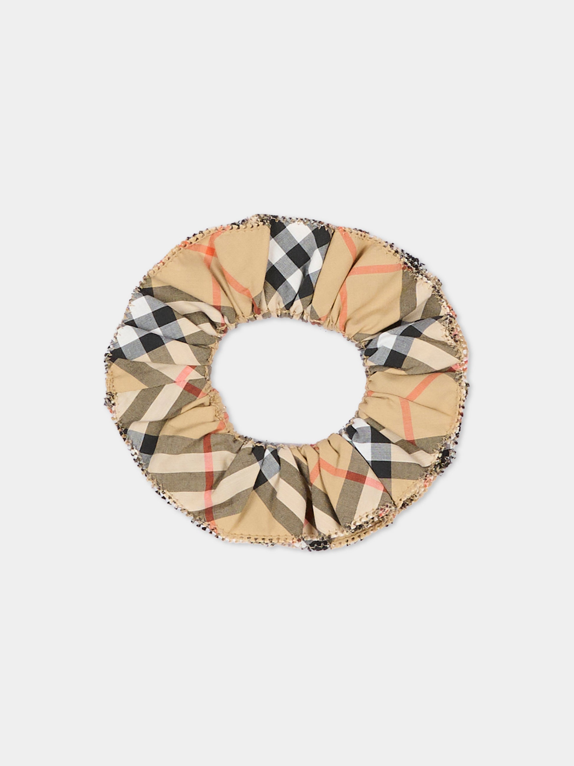 Elastico beige per bambina check vintage,Burberry Kids,8126025 B9368