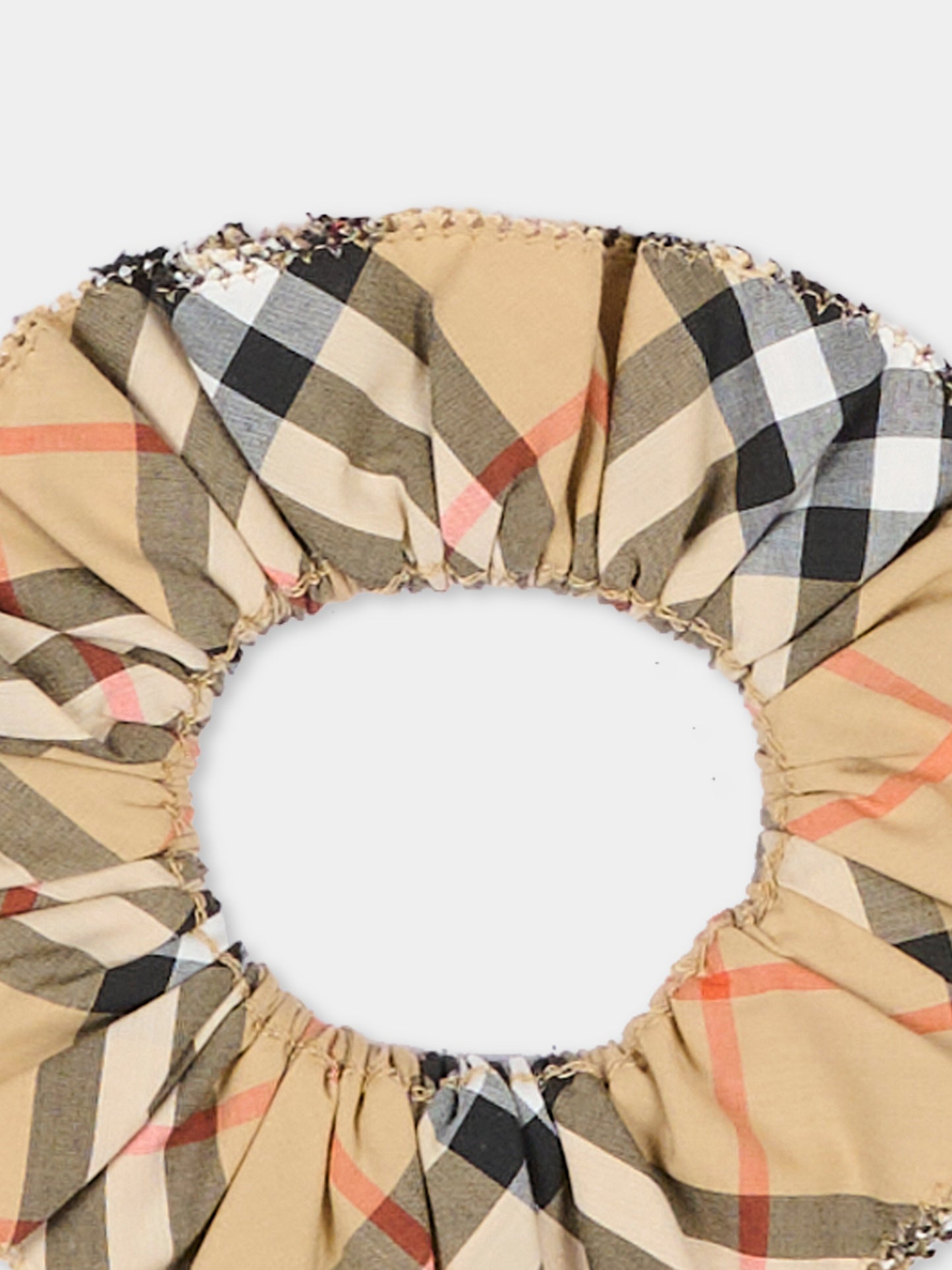 Elastico beige per bambina check vintage,Burberry Kids,8126025 B9368