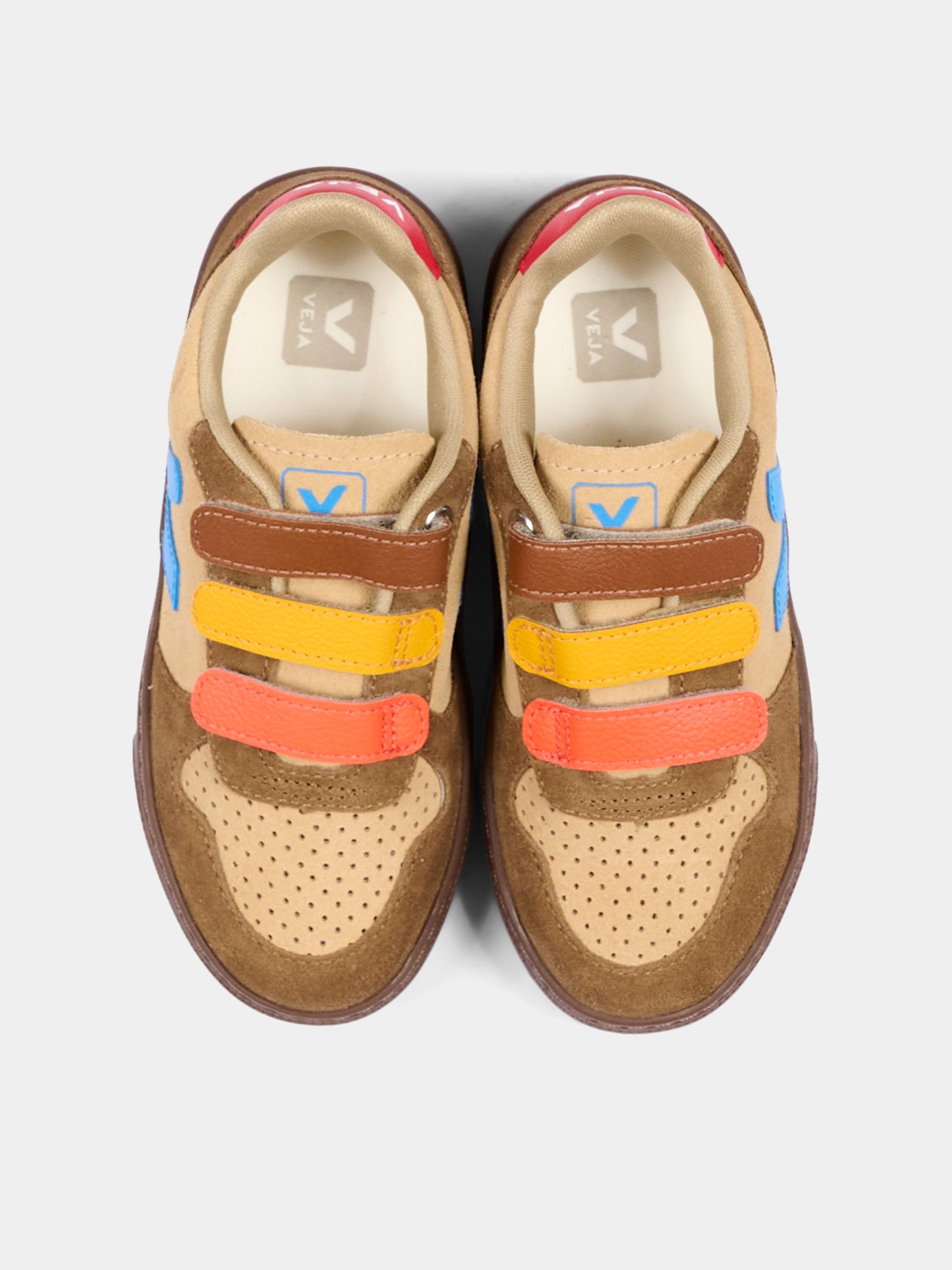 Sneakers marroni per bambino,Veja,CV0321770C