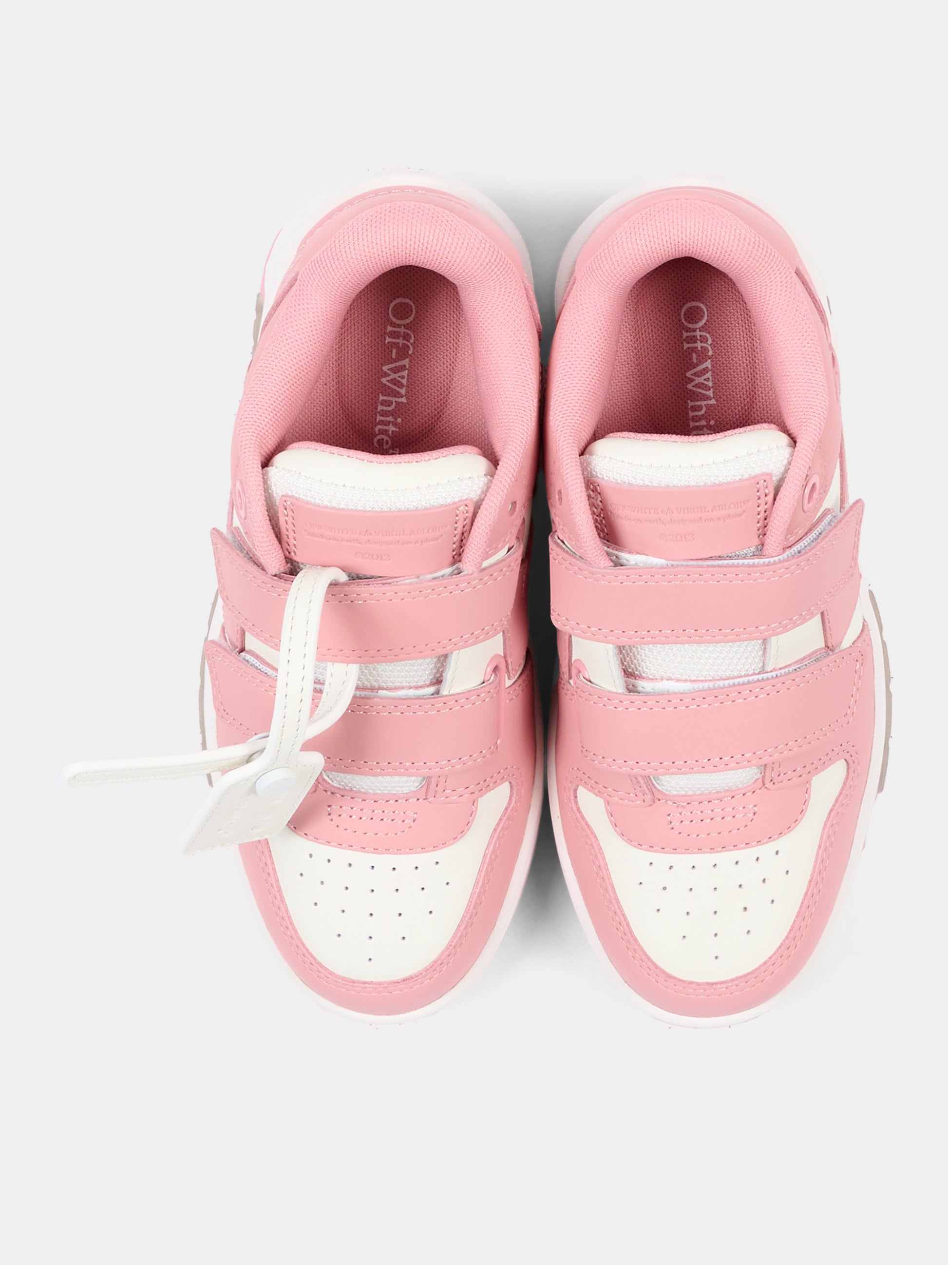Sneakers rosa Out Of Office per bambina con Arrow,Off White,OF06412655
