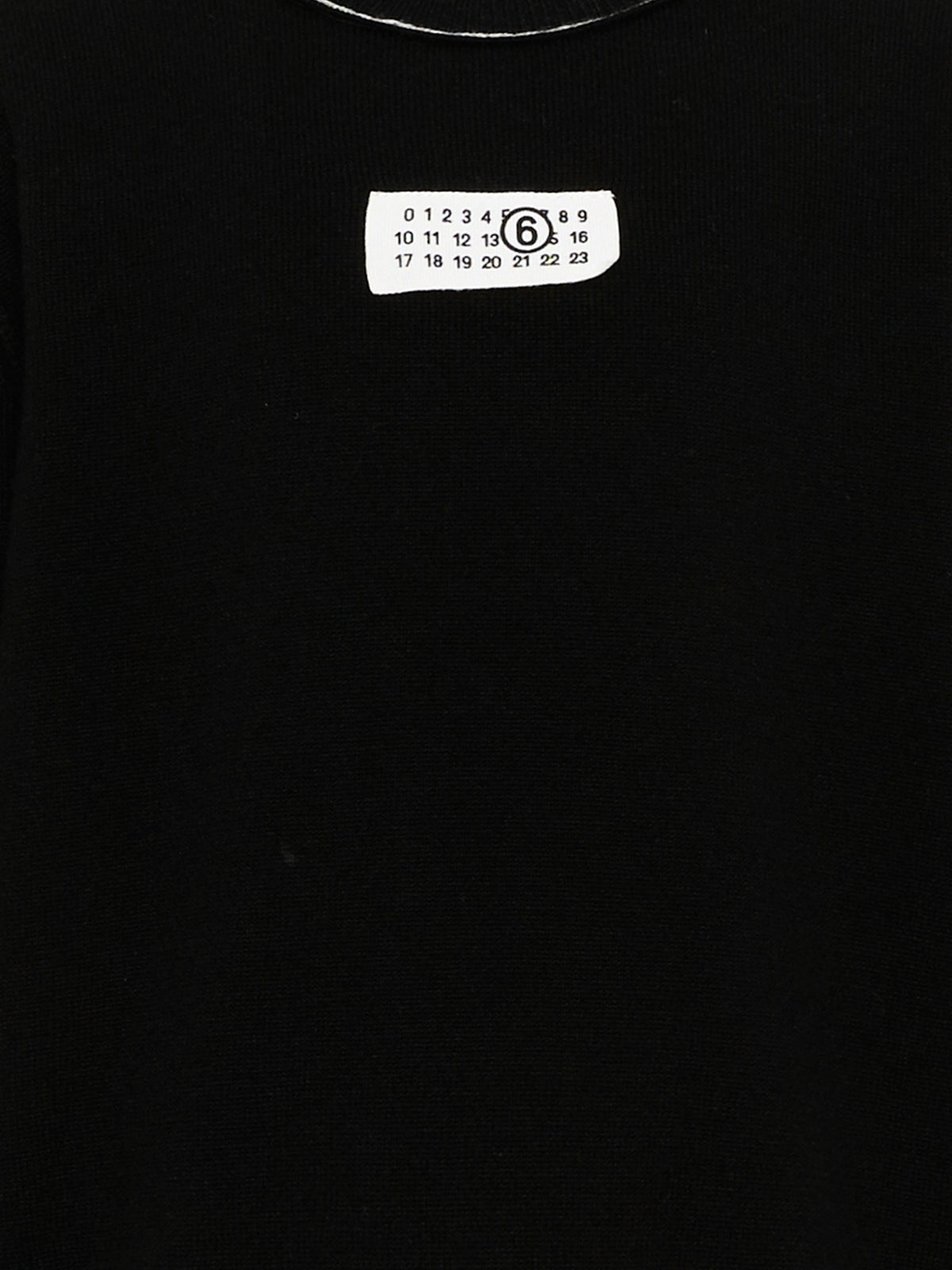 Maglione nero per bambini con logo,Mm6 Maison Margiela,M61025 MM06Q M6900