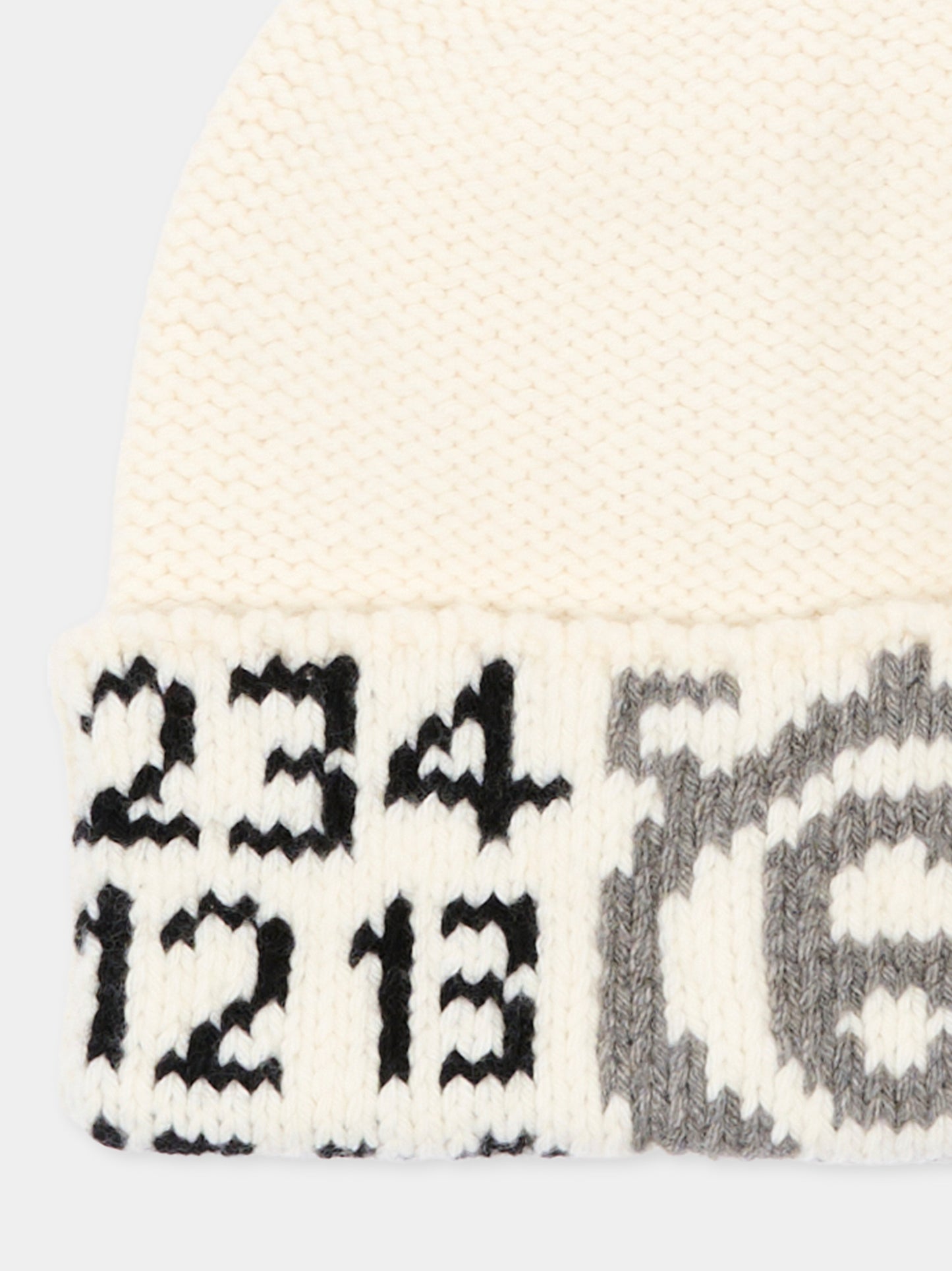 Berretto avorio per bambini,Mm6 Maison Margiela,M61051 MM08V M6101