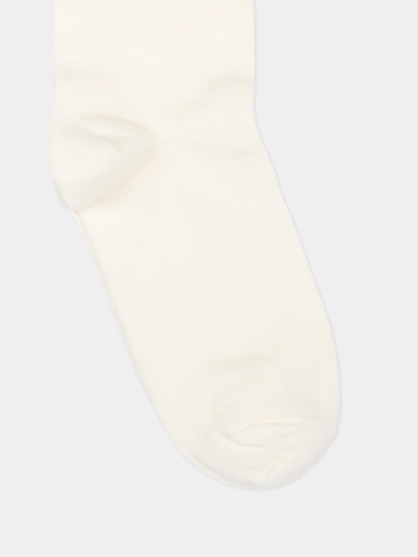 Calza in spugna avorio per bambini con logo,Mm6 Maison Margiela,M61118 MM045 M6100