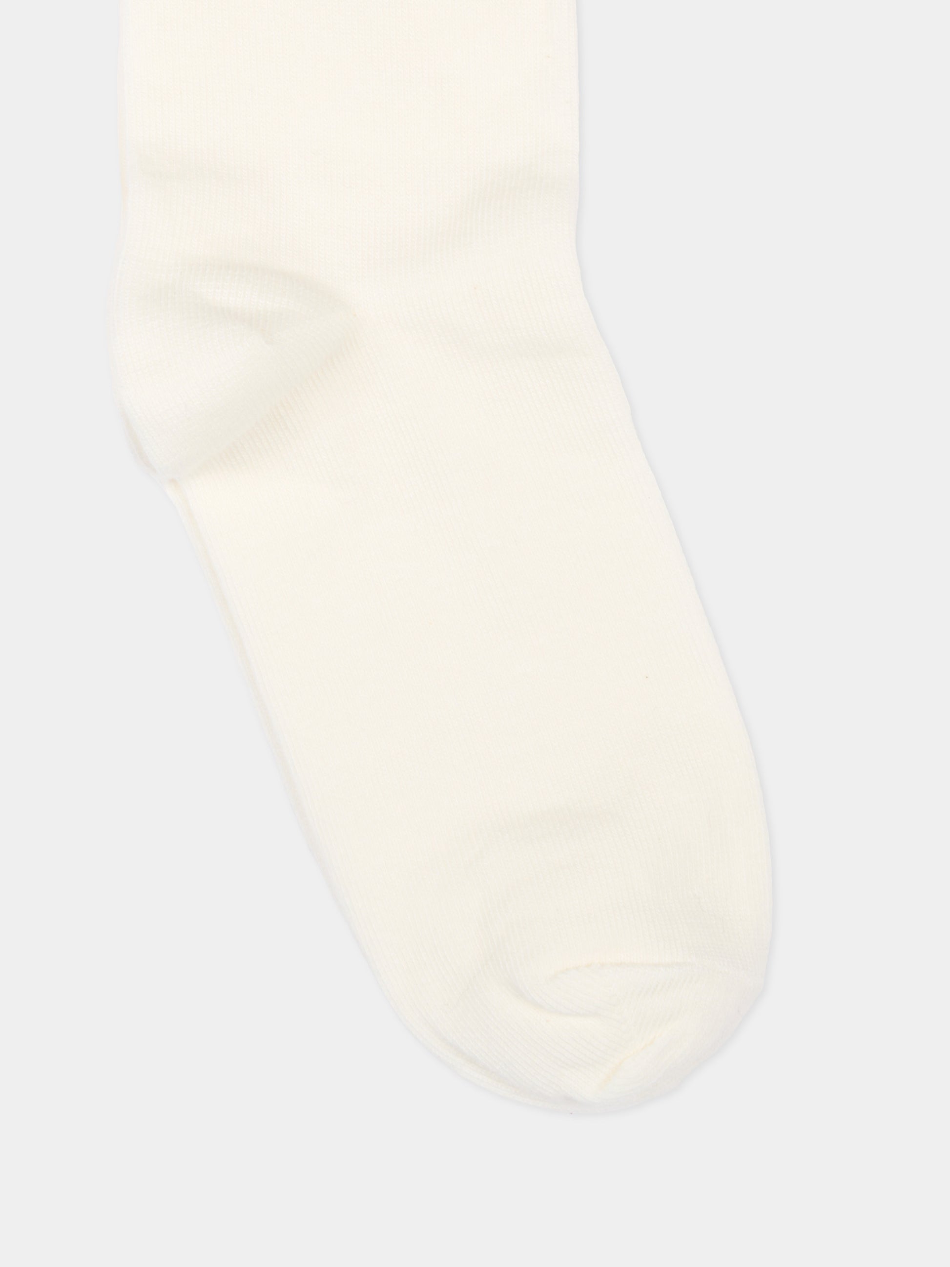 Calza in spugna avorio per bambini con logo,Mm6 Maison Margiela,M61118 MM045 M6100