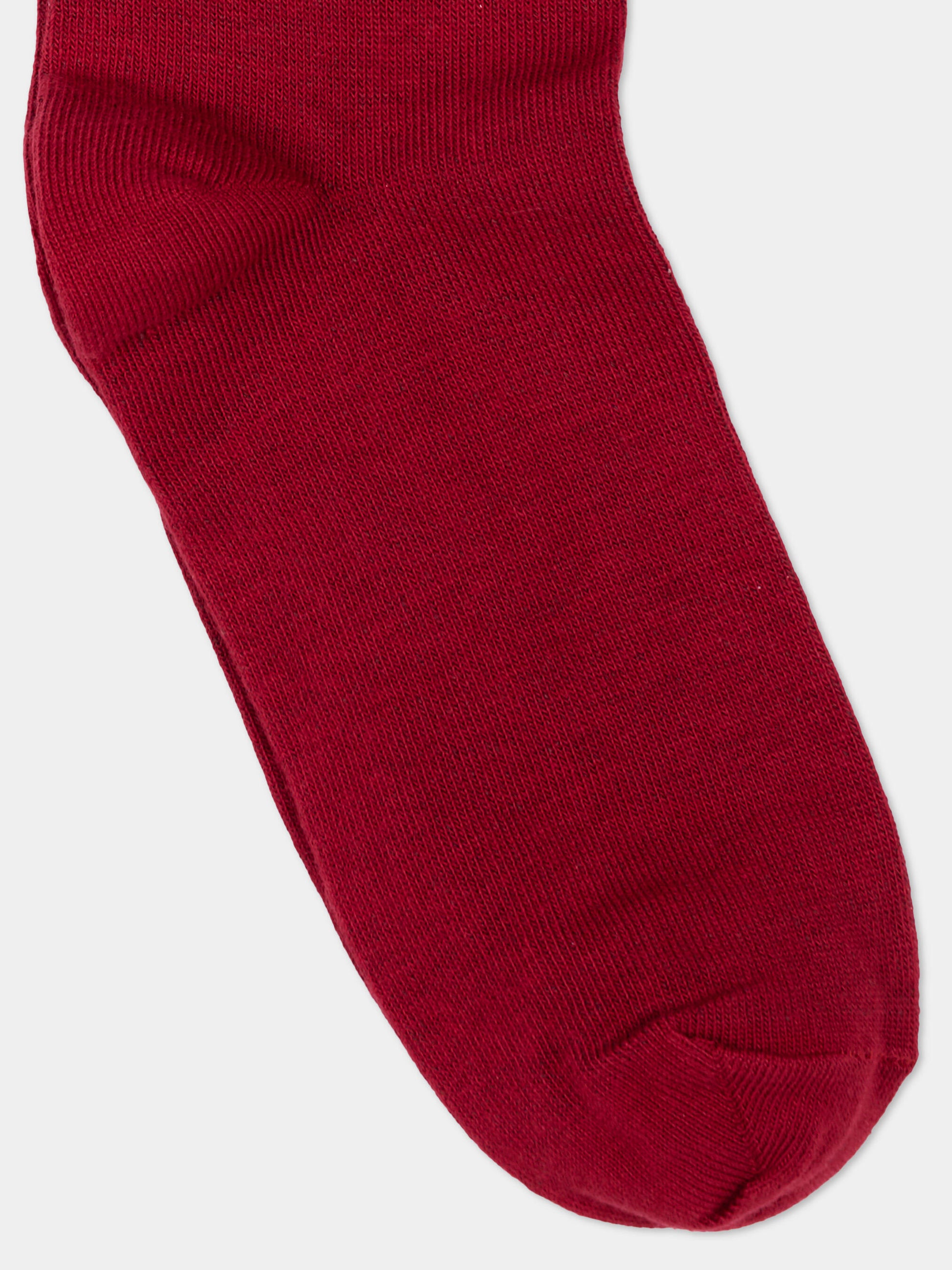 Calza in spugna bordeaux per bambina con logo,Mm6 Maison Margiela,M61118 MM045 M6403